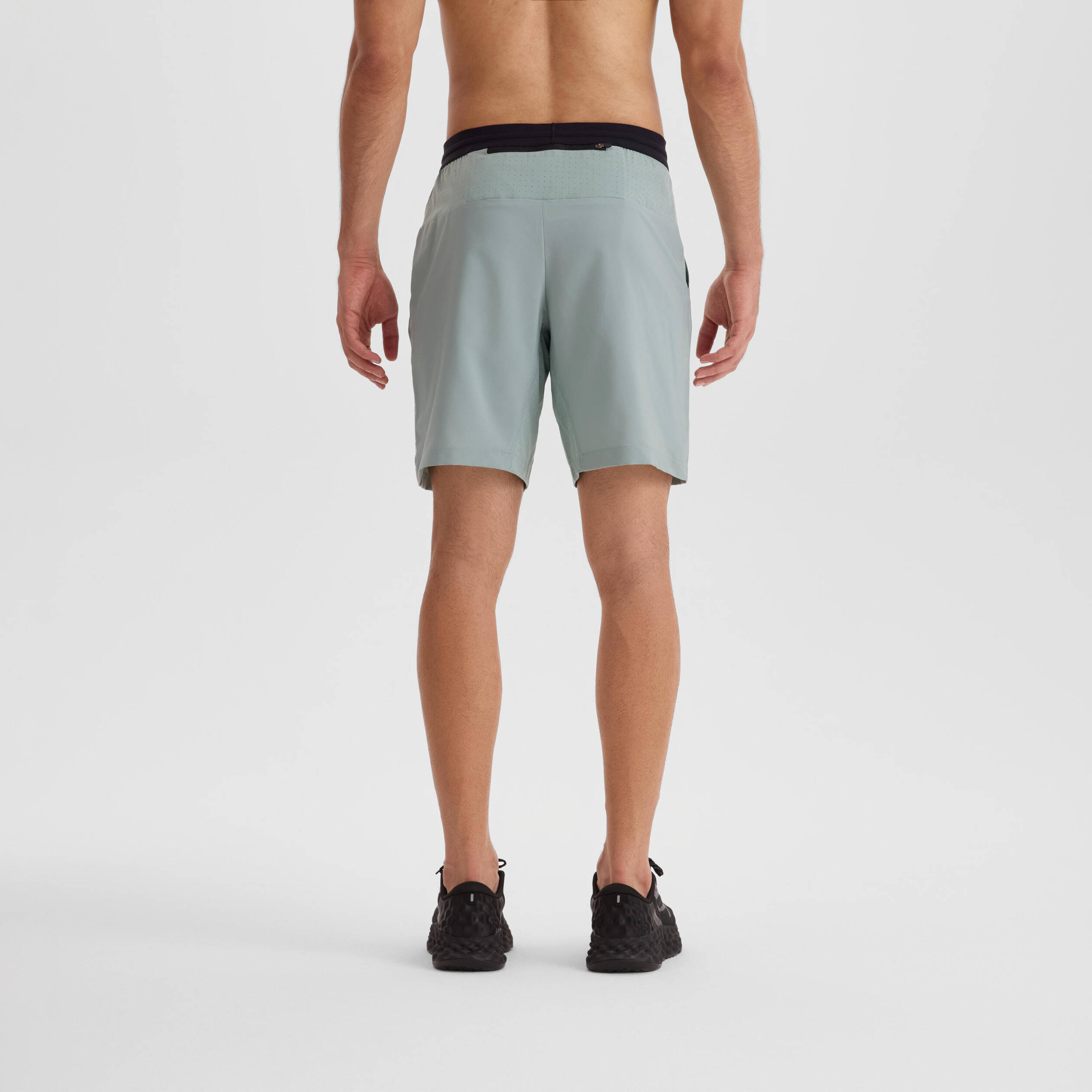 Men's Running Shorts - KIPRUN Run 500 Dry - Frozen green