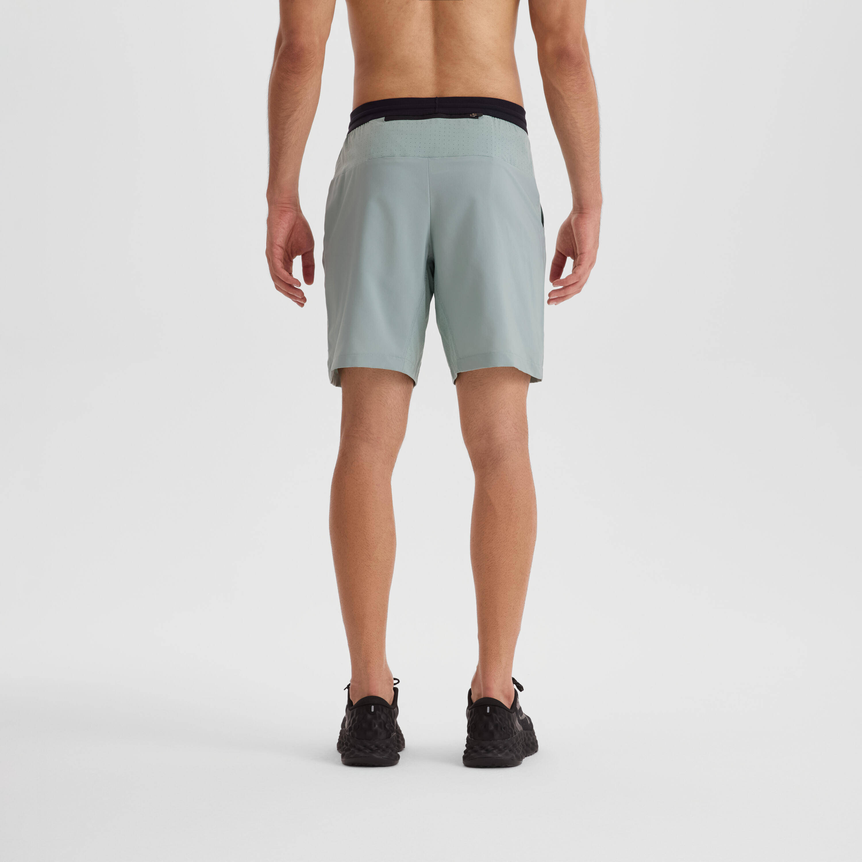 Men's Running Shorts - KIPRUN Run 500 Dry - Frozen green -  1
