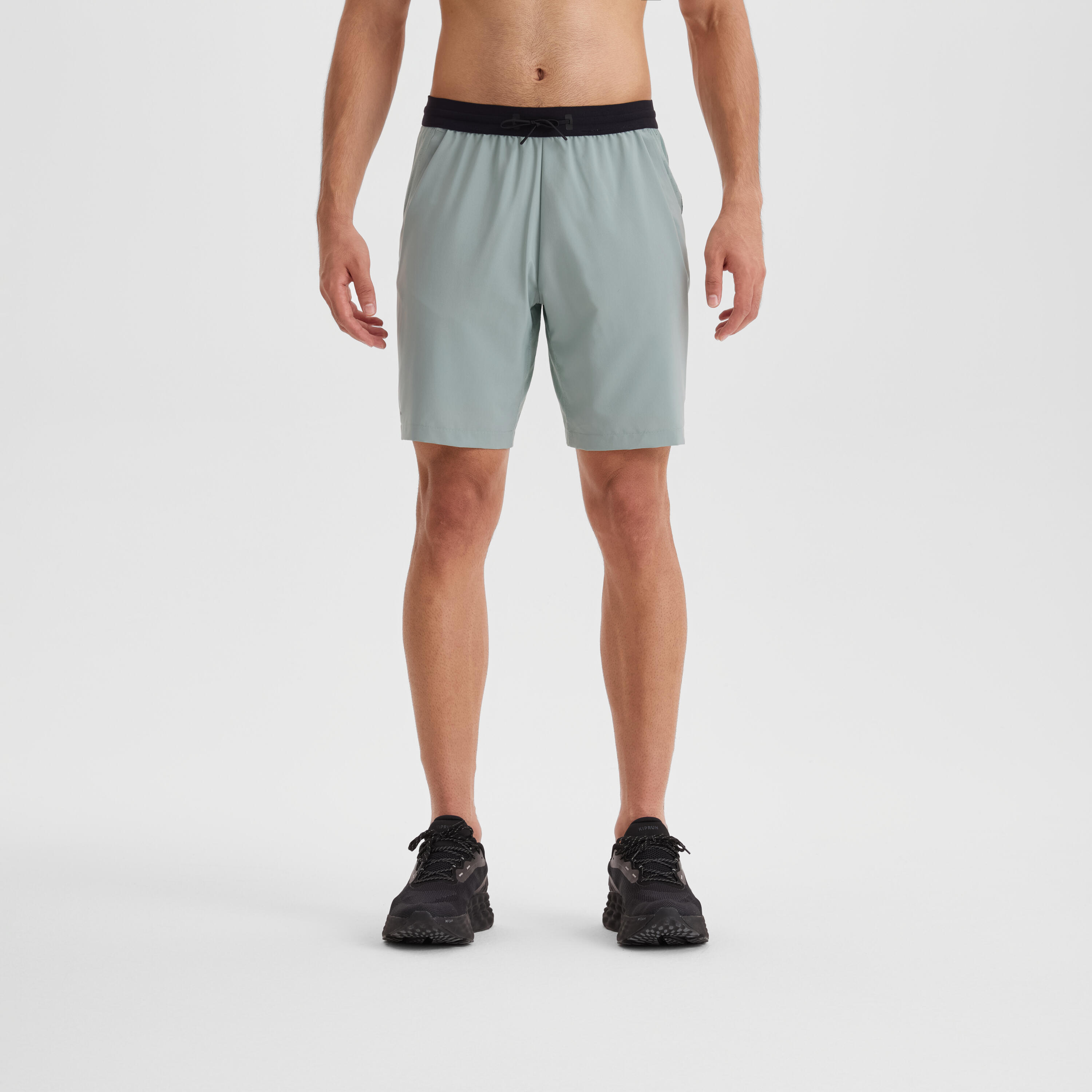 Men's Running Shorts - KIPRUN Run 500 Dry - Frozen green