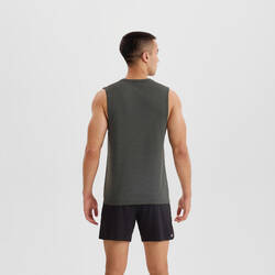 500 COMFORT RUNNING TANK TOP WITH NO SIDE SEAMS - SMOKY GREEN