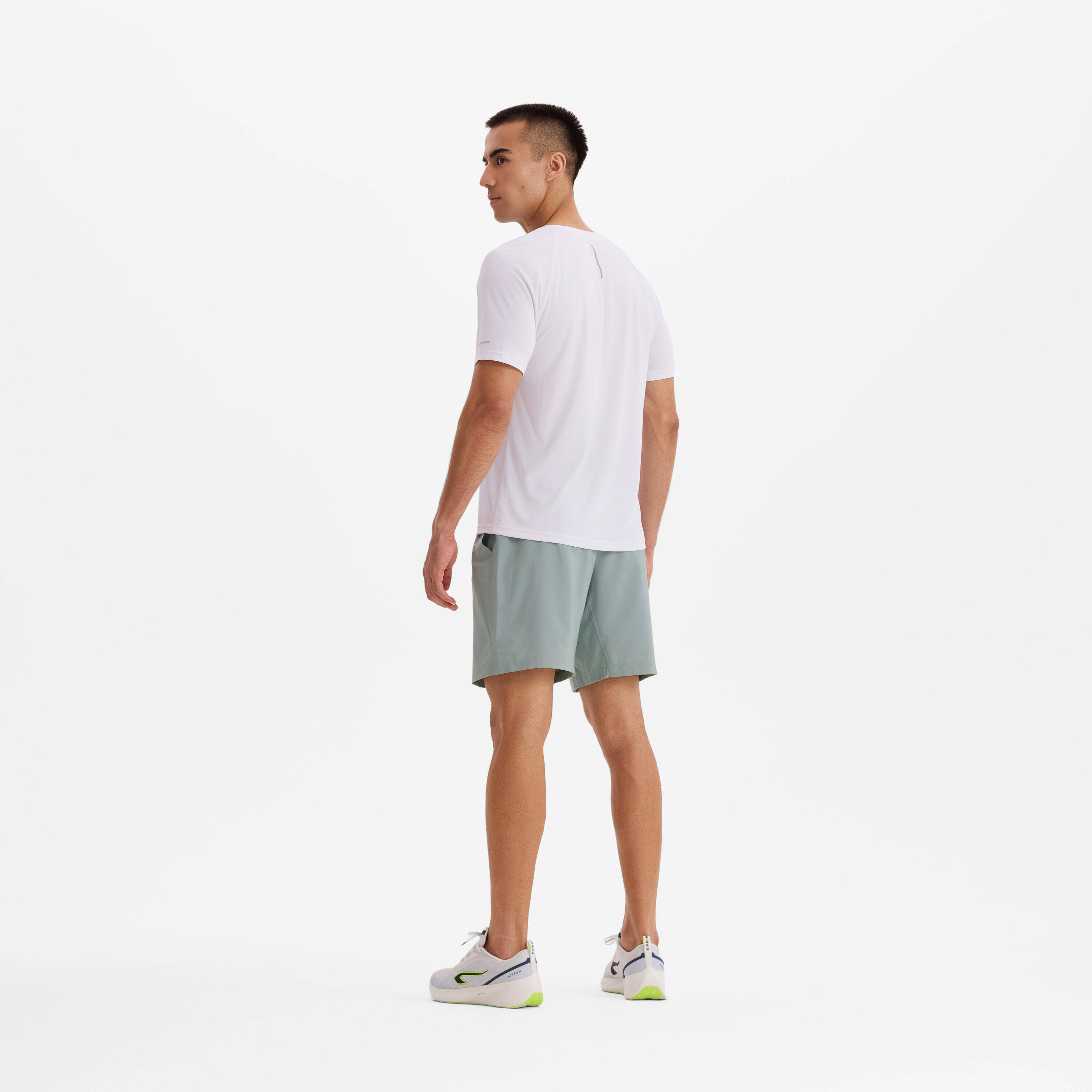 Men's Running Shorts - KIPRUN Run 500 Dry - Frozen green -  5