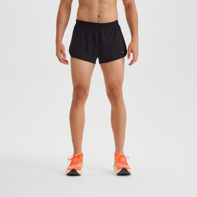 Laufshorts Herren - Run 500 Comfort Split schwarz