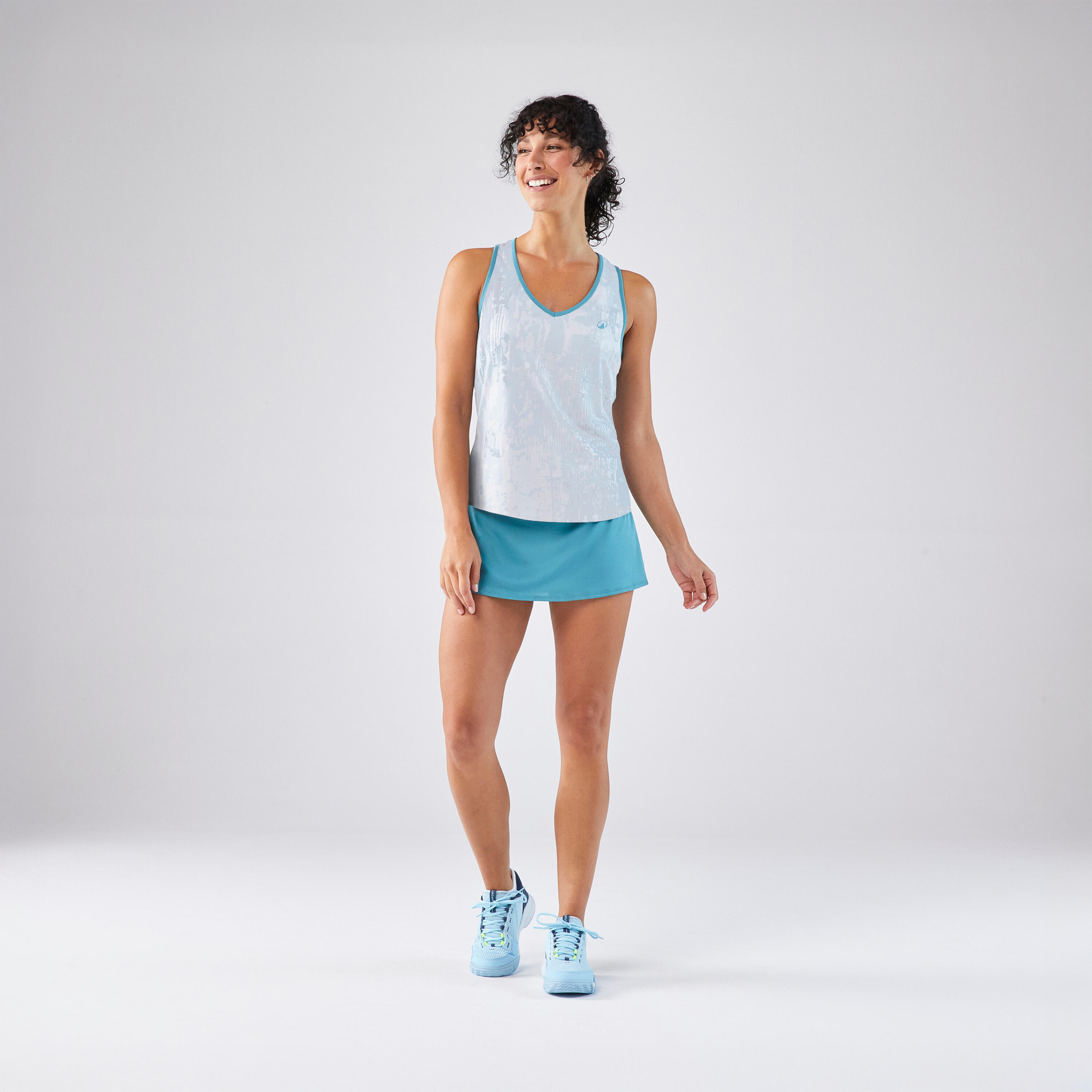 Gonna padel donna PSK 500 azzurra 6/6