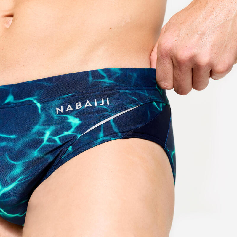 Slip de bain natation Homme - 900 tiare bleu vert