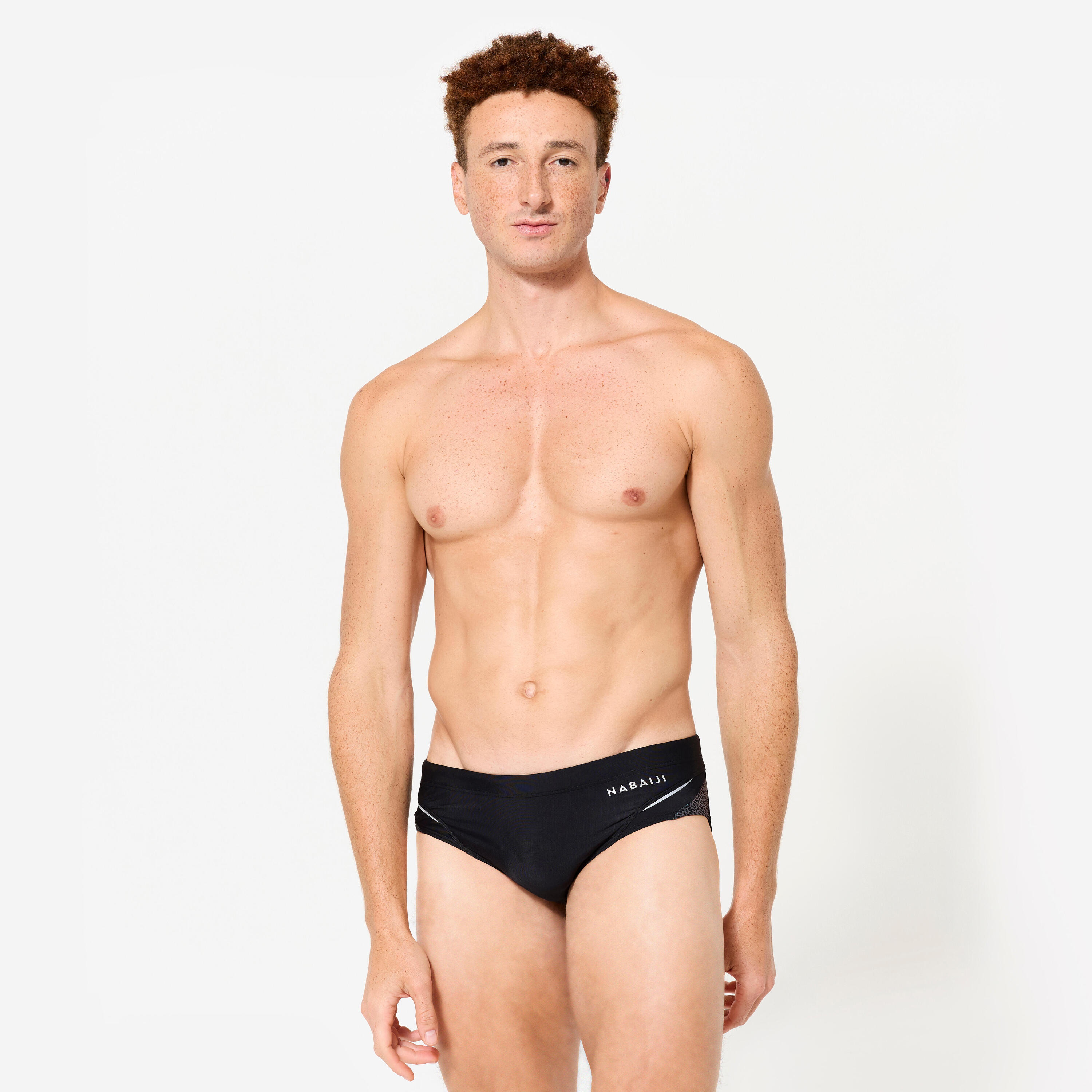 Maillot De Bain Natation HOMME SLIP 900 YOKE TRAM Noir Vert 2/8