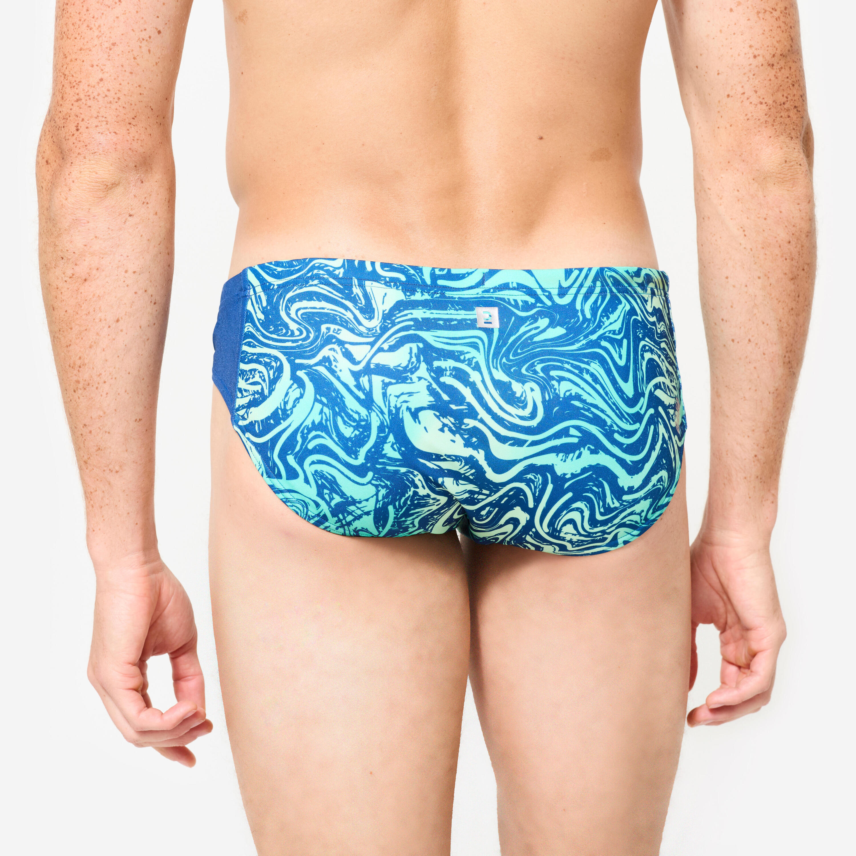 Badehose Slip Wasserball Herren - 500 All Vai türkis  4/11