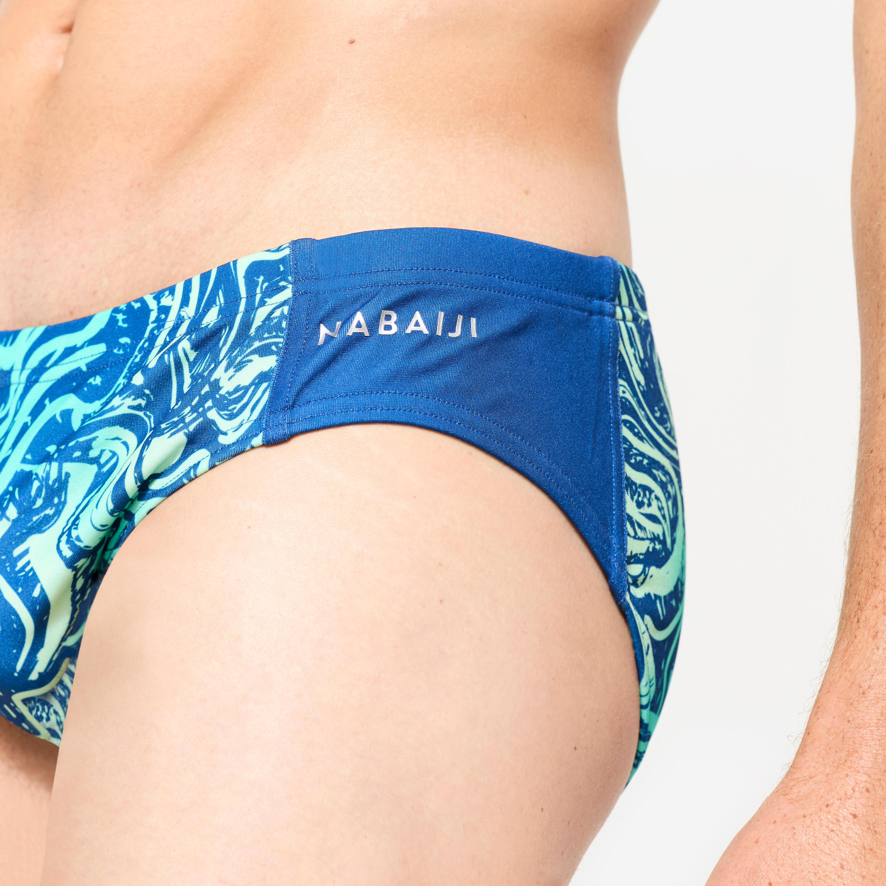 Badehose Slip Wasserball Herren - 500 All Vai türkis  6/11