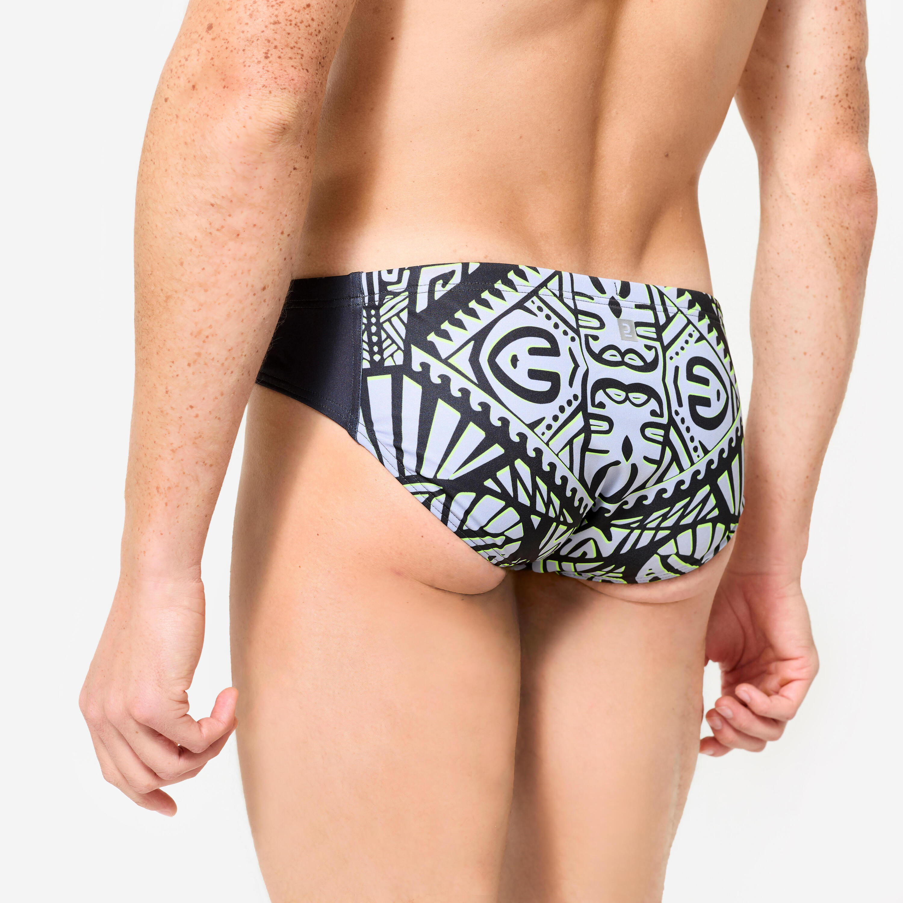 Costume slip pallanuoto uomo TIKI grigio 4/13