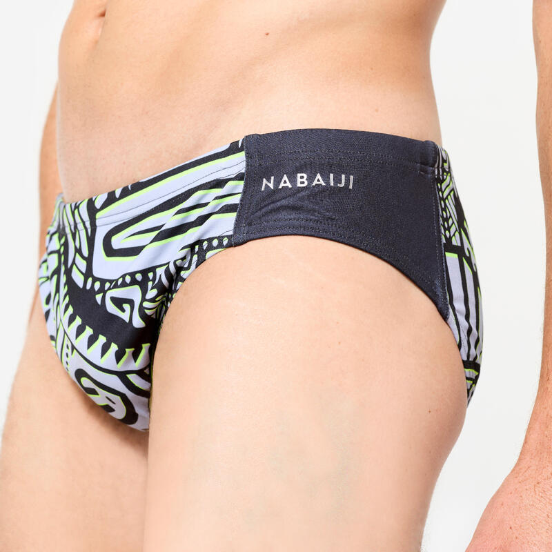 Slip de bain water polo Homme - 500 Tiki gris