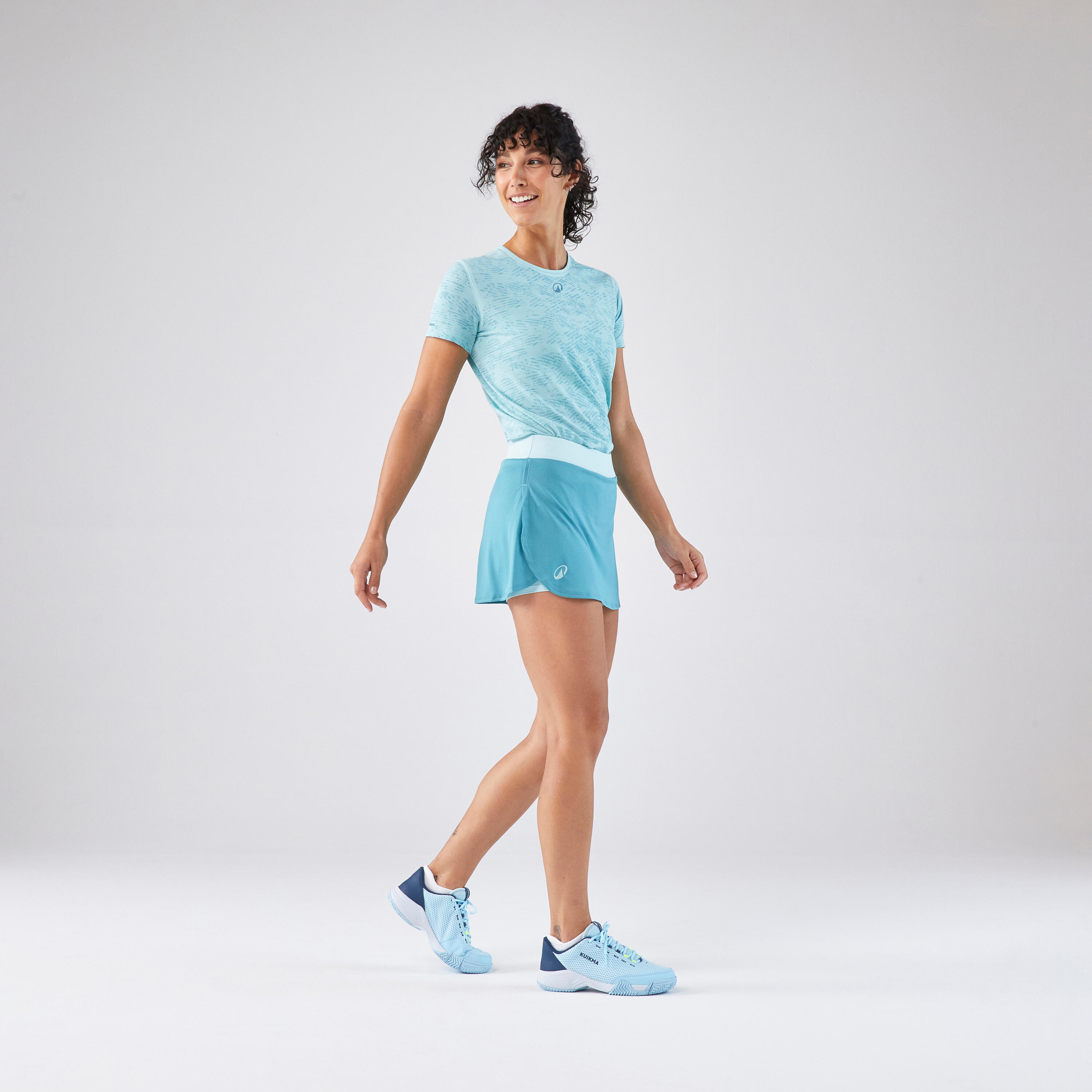 Gonna padel donna PSK 500 azzurra 4/6