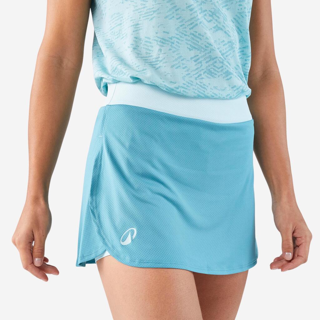 FALDA DE PÁDEL MUJER PSK 500 KUIKMA TRANSPIRABLE AZUL