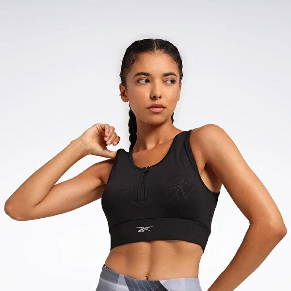 Crop Spor Sütyeni - Siyah - Reebok