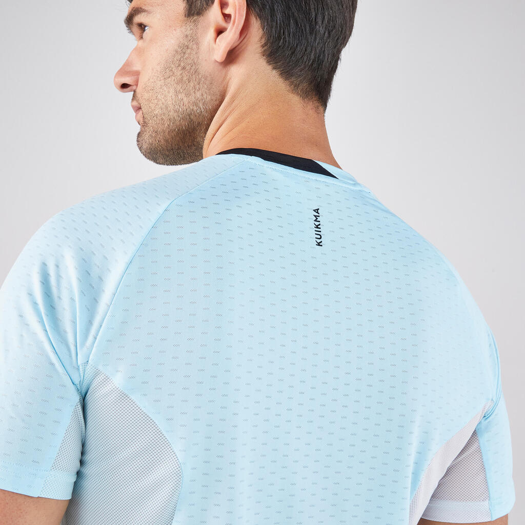 Men's Padel Technical Short-Sleeved T-Shirt Kuikma 900 - Grey/Black