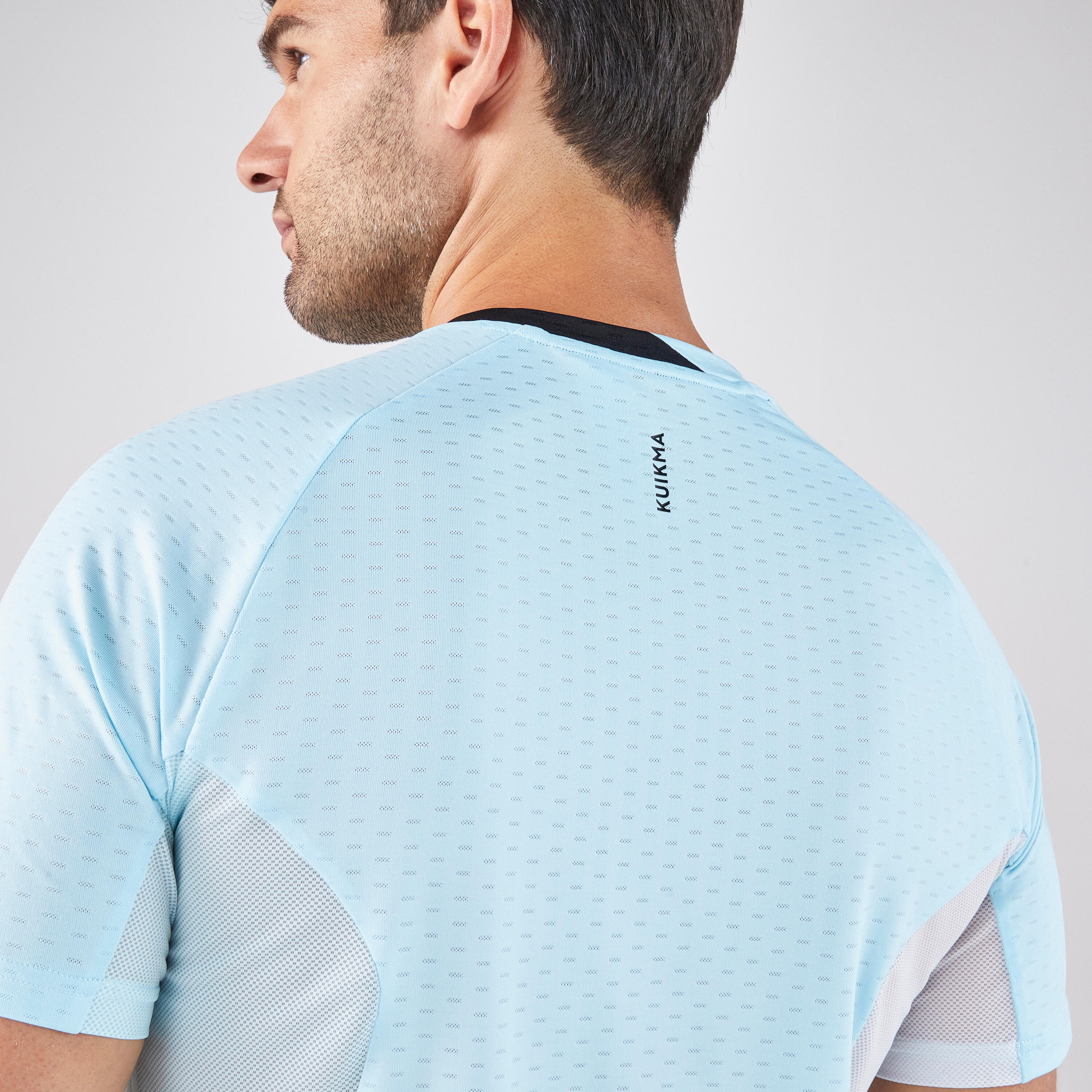 Technisch padelshirt met korte mouwen voor heren 900 lichtblauw 7/7
