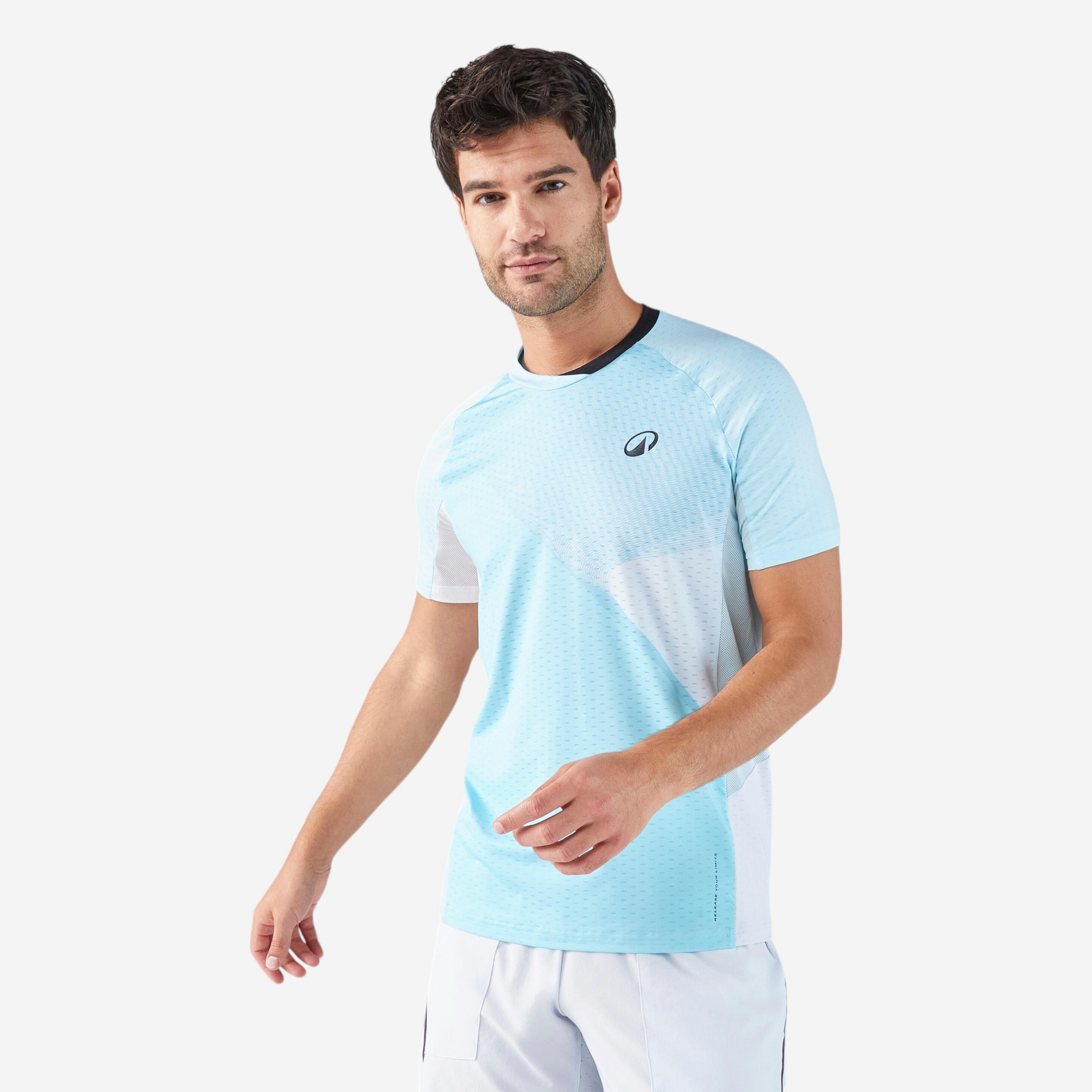 T-shirt de padel manches courtes technique homme - kuikma 900 bleu clair - Tennis - KUIKMA- Clubs - Entreprises - Collectivités - Associations