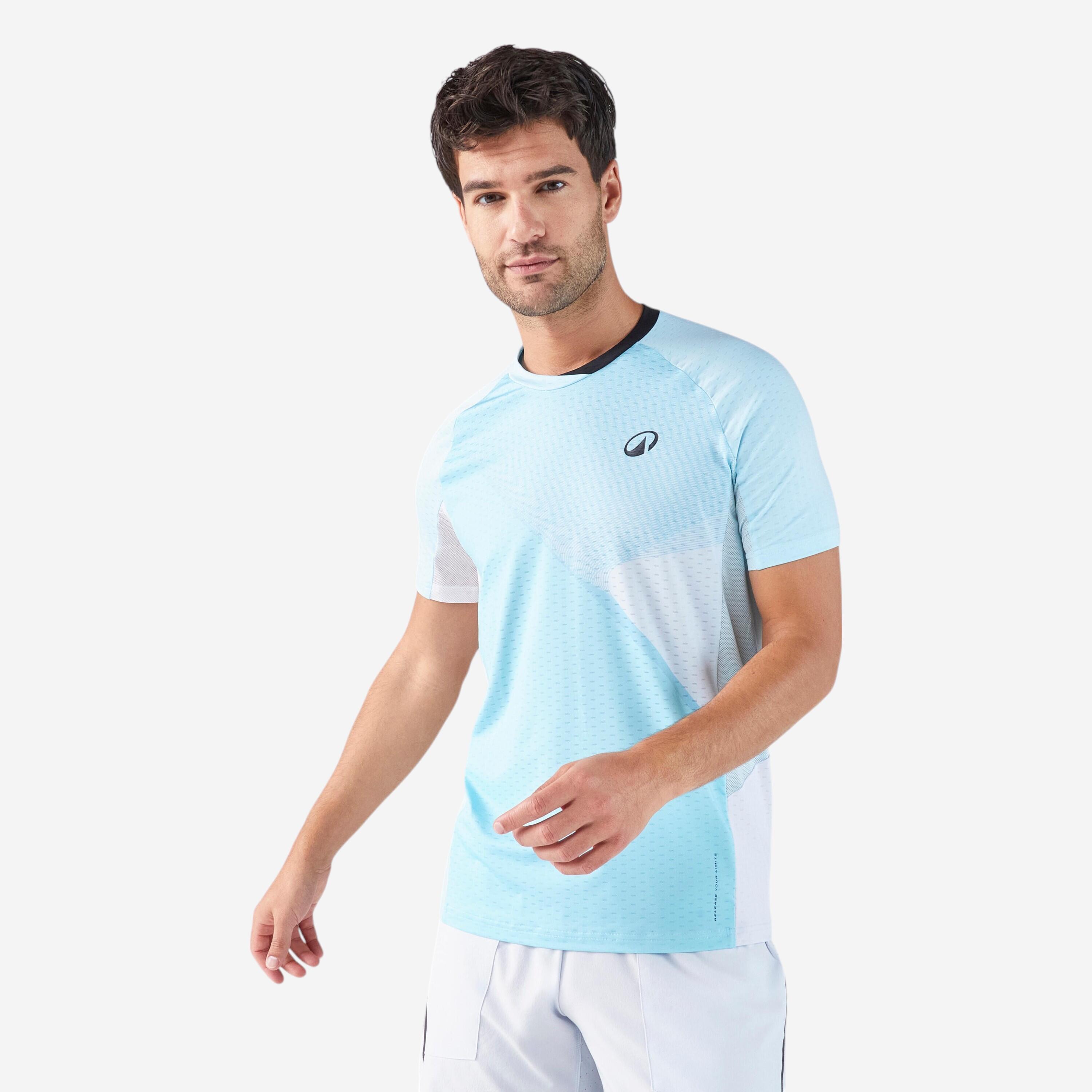 Tricou de padel tehnic kuikma 900 albastru bărbați