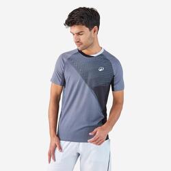 T-shirt de padel manches courtes technique homme - kuikma 900 Gris Noir
