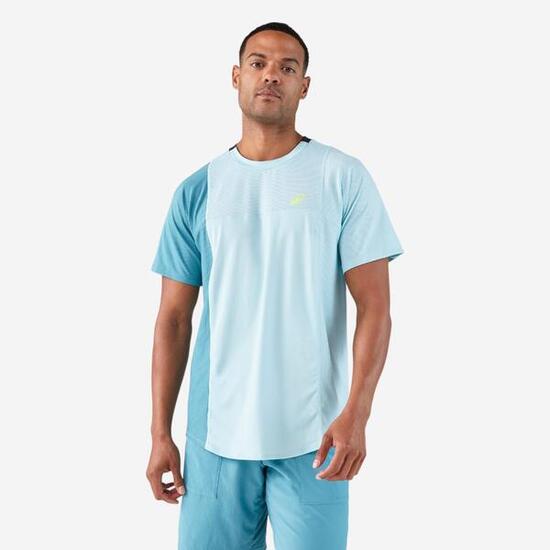 T-shirt de padel manches courtes respirant Homme - Dry Bleu turquoise