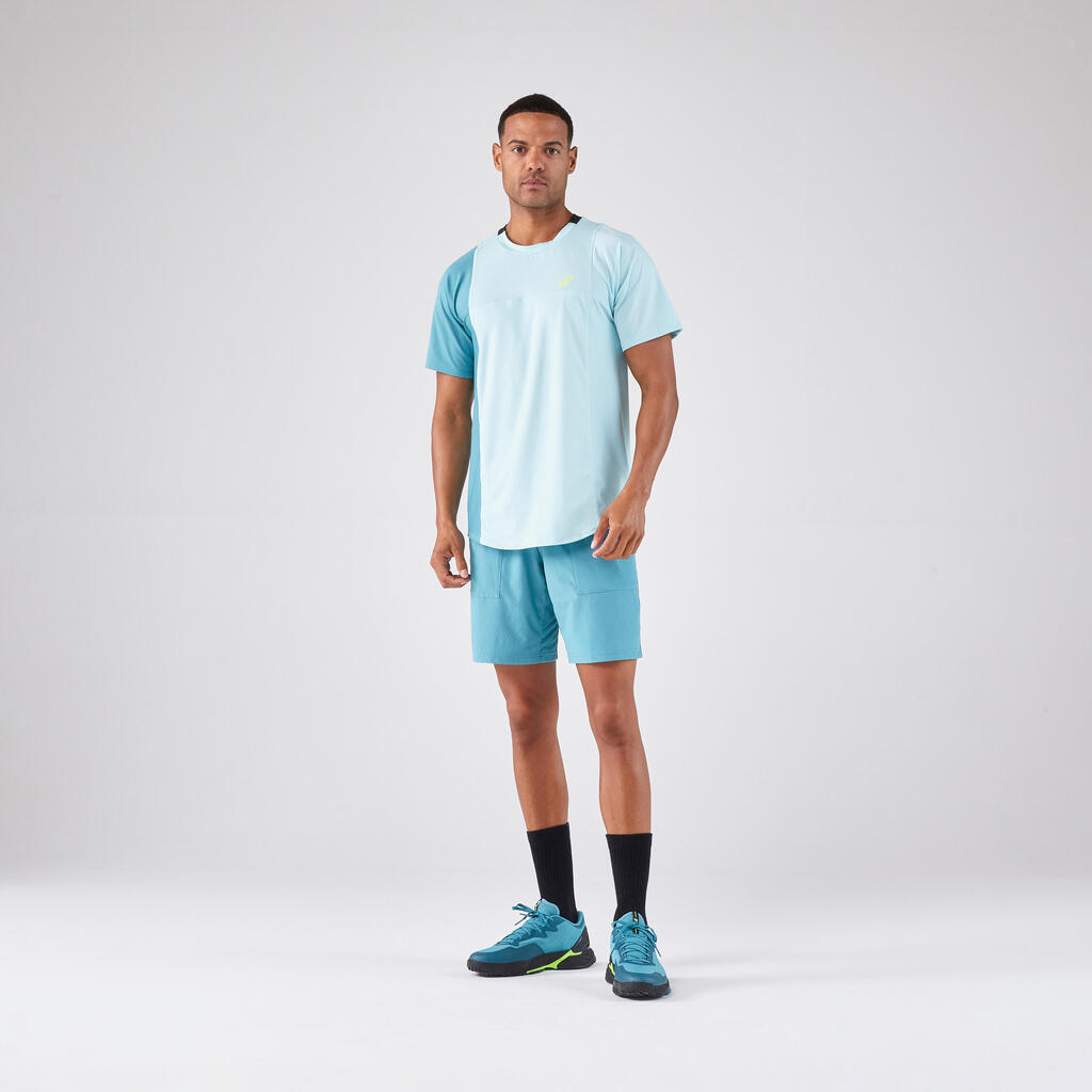 Short de padel respirant homme - kuikma dry bleu