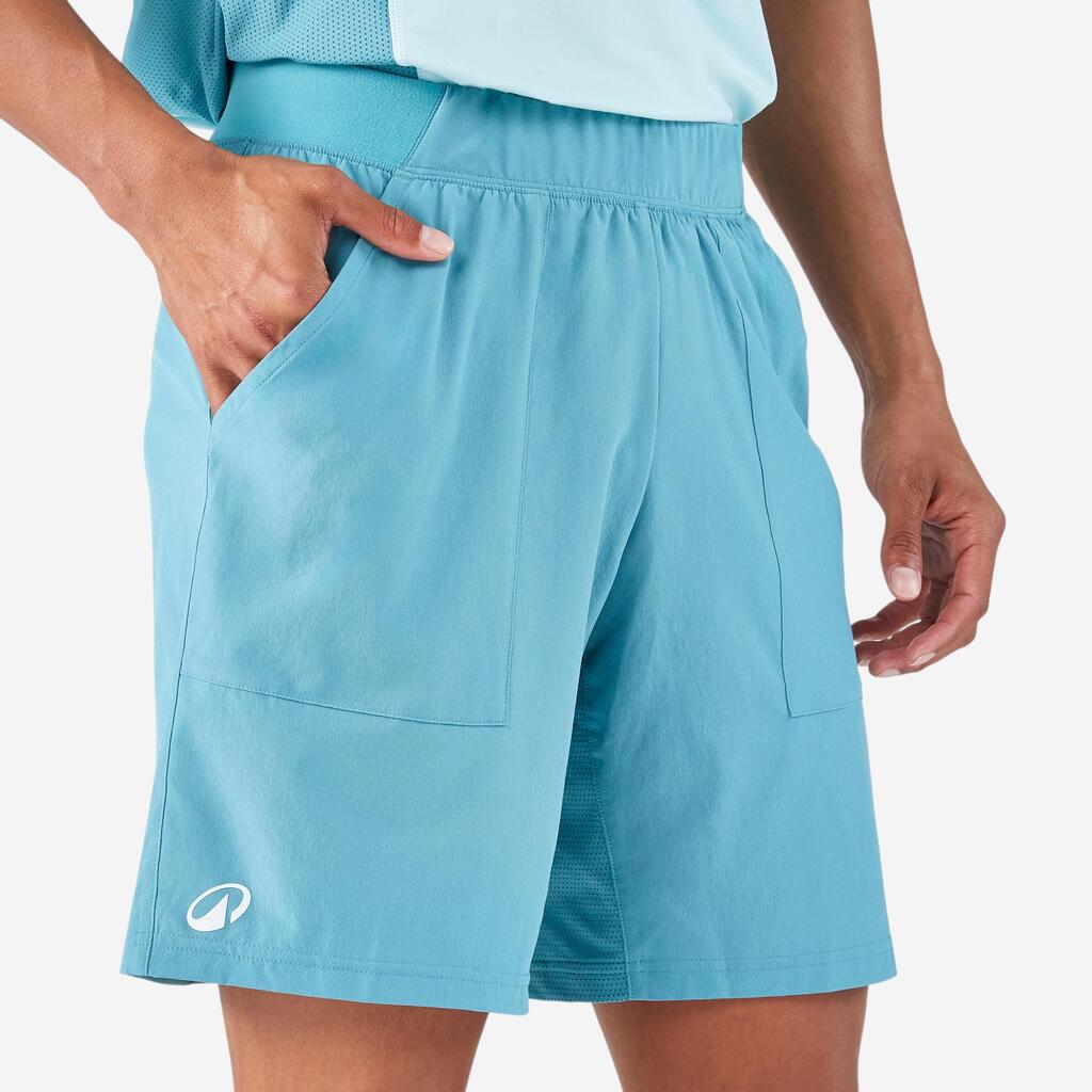 Short de padel respirant homme - kuikma dry bleu