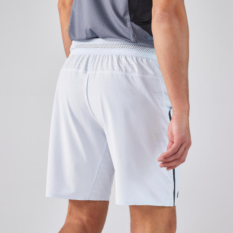 Calções de padel respiráveis Dry + Homem azul claro