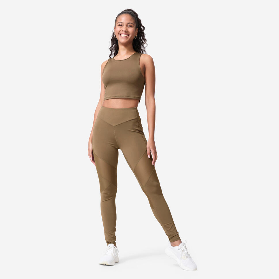 Legginsy fitness damskie Domyos