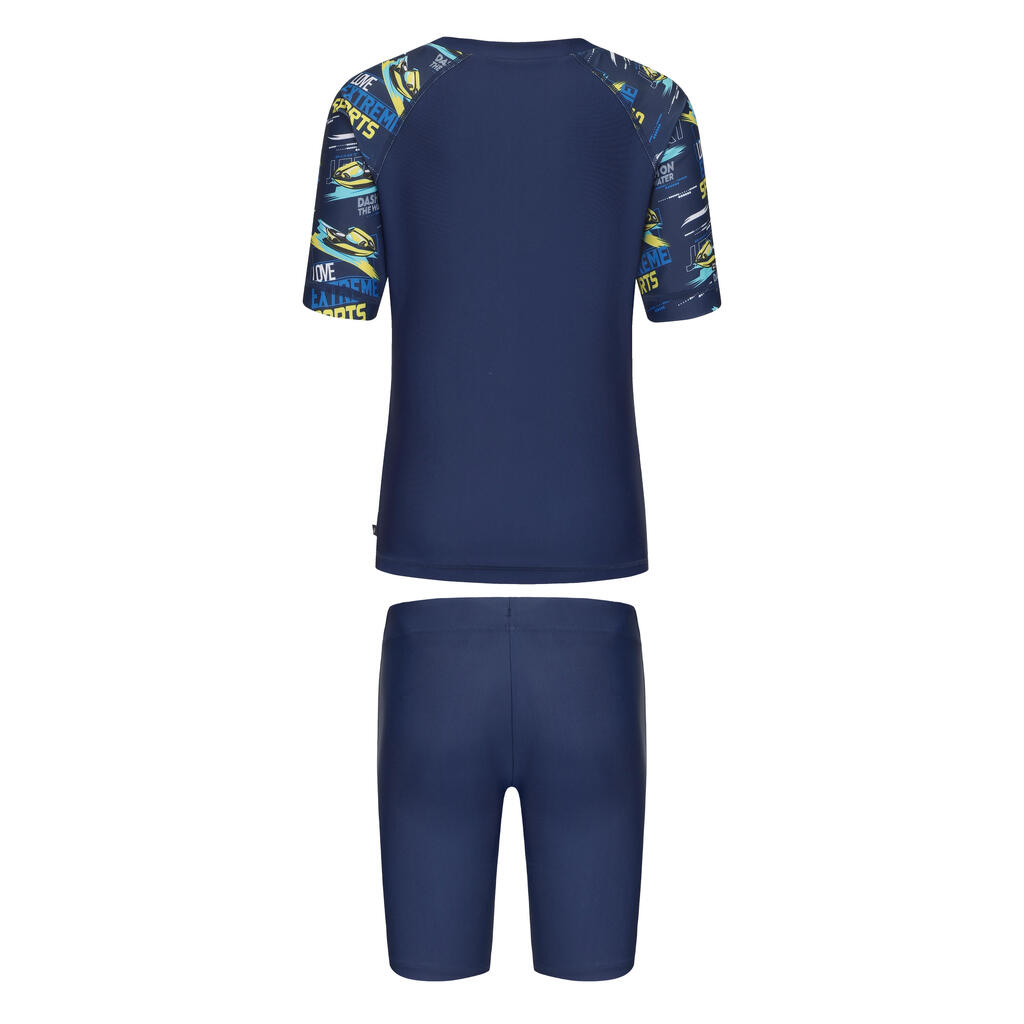 deux pièces shorty mi-jambe natation fille MARINE ALL SPEED