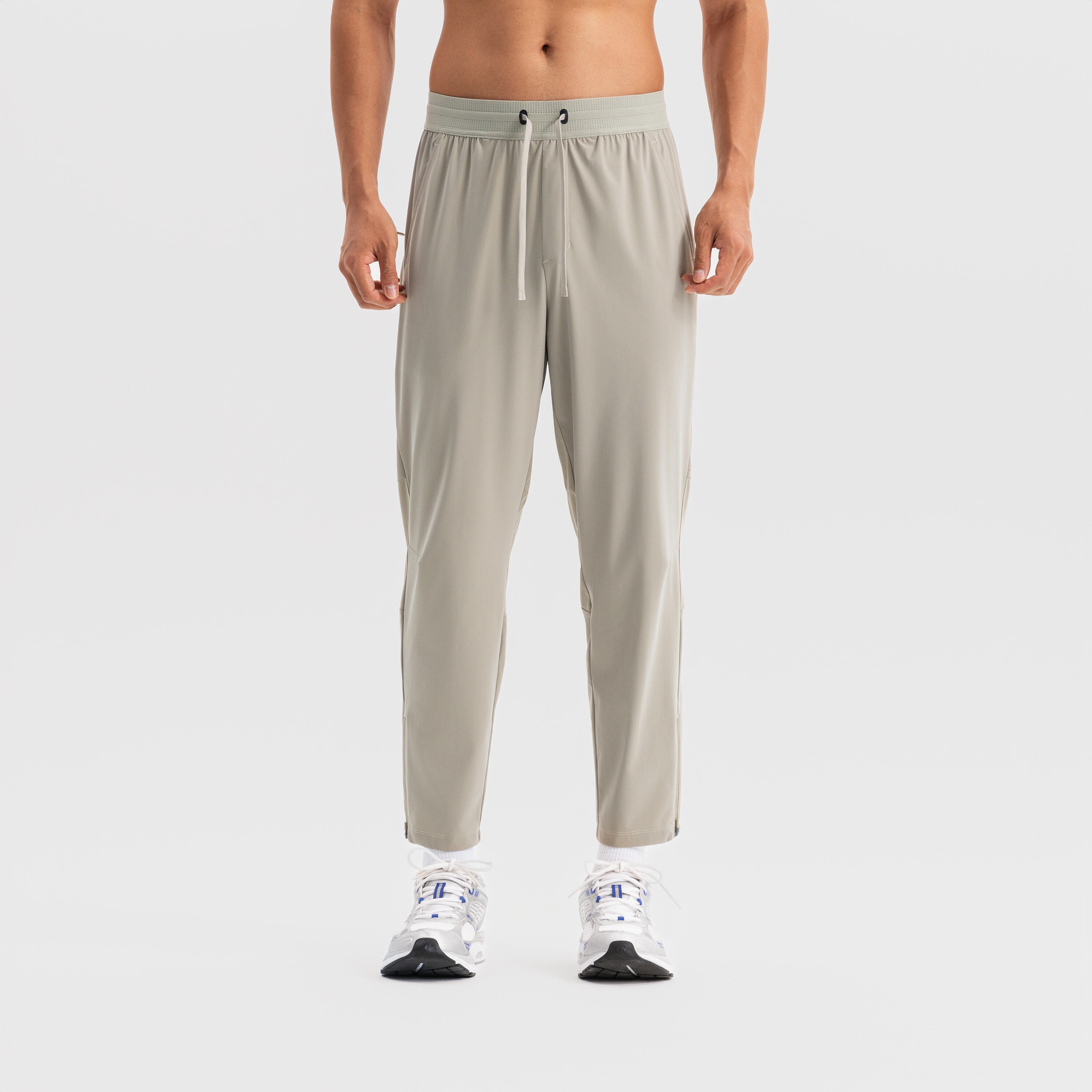 Training MEN STRETCHY, COOLING AND ANTI-UV PANTS, cashmere beige