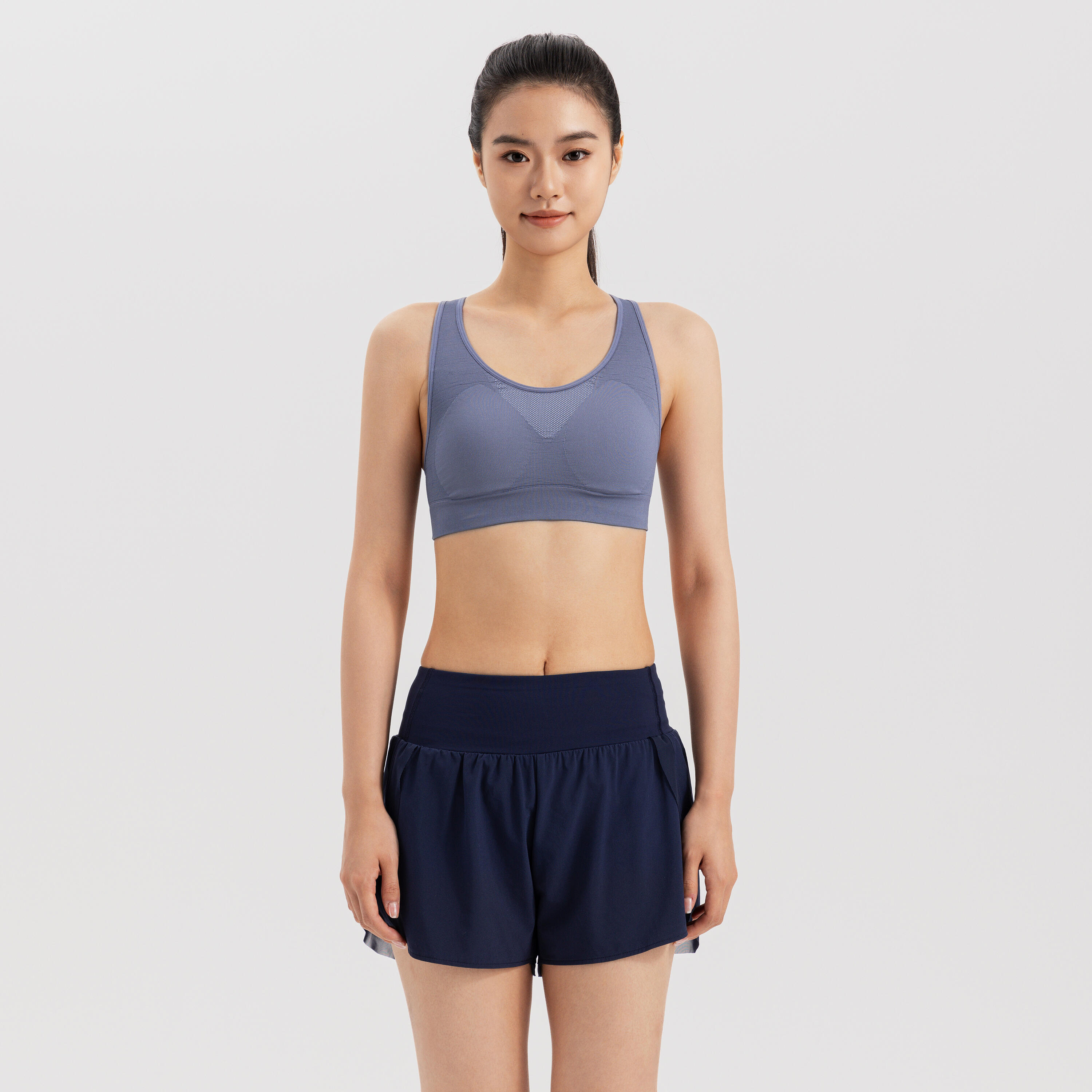 Kalenji Women's Mid-Impact Sports Bra - Grey