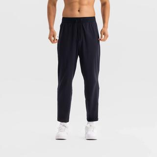 Training MEN STRETCHY, COOLING AND ANTI-UV PANTS, smoked black