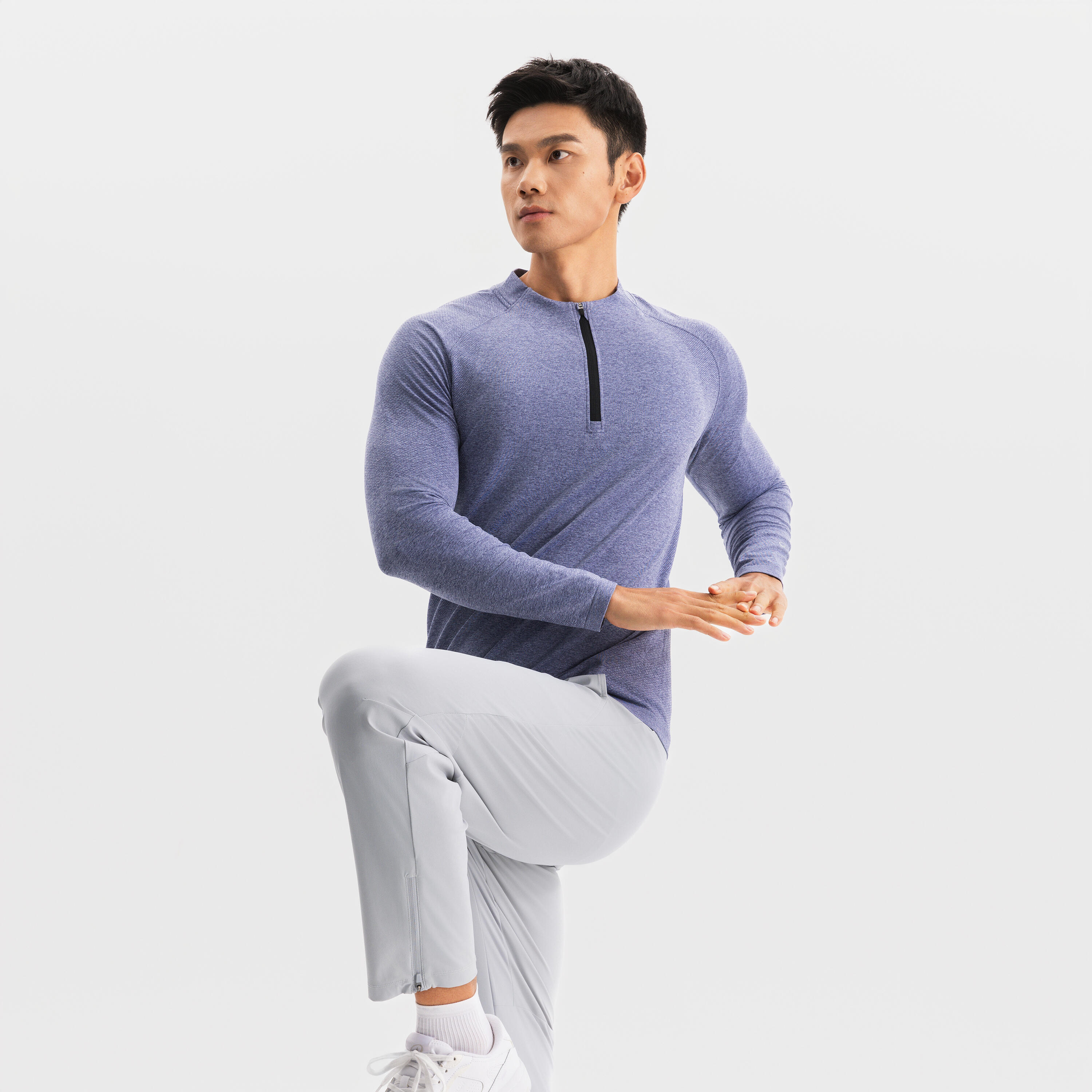 9/8朝まで値下げ【即完品】Dad LONG-SLEEVE T-SHIRTS men-training-1-4-zip-seamless-