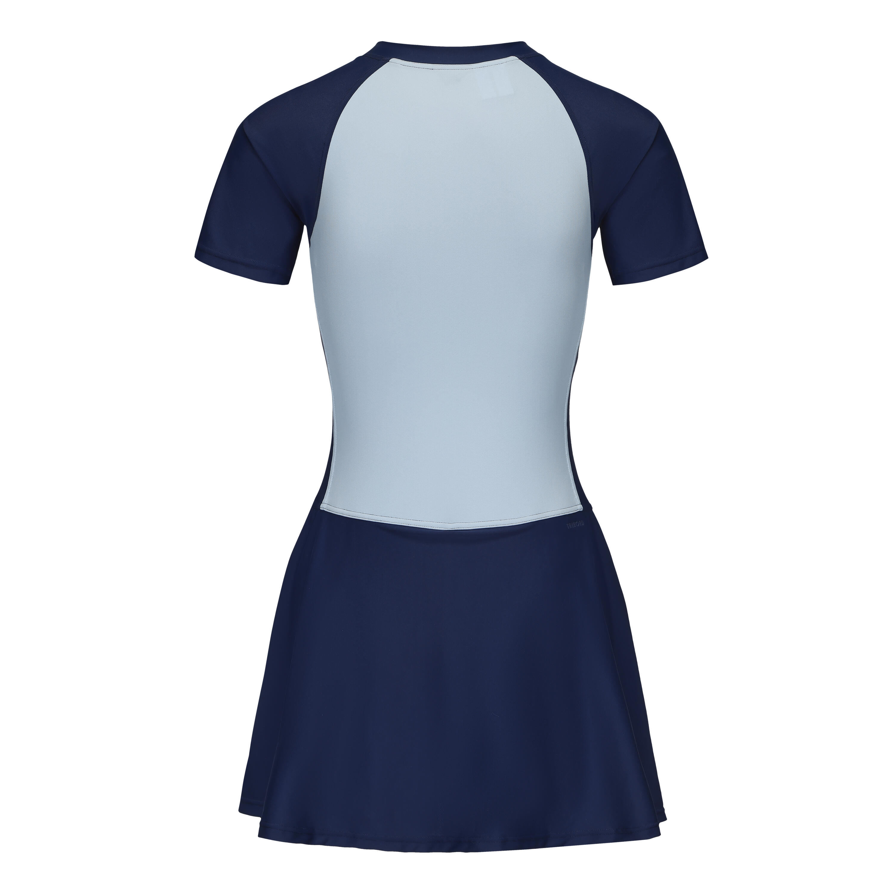 One-piece swimsuit with zip skirt UNA navy/blue