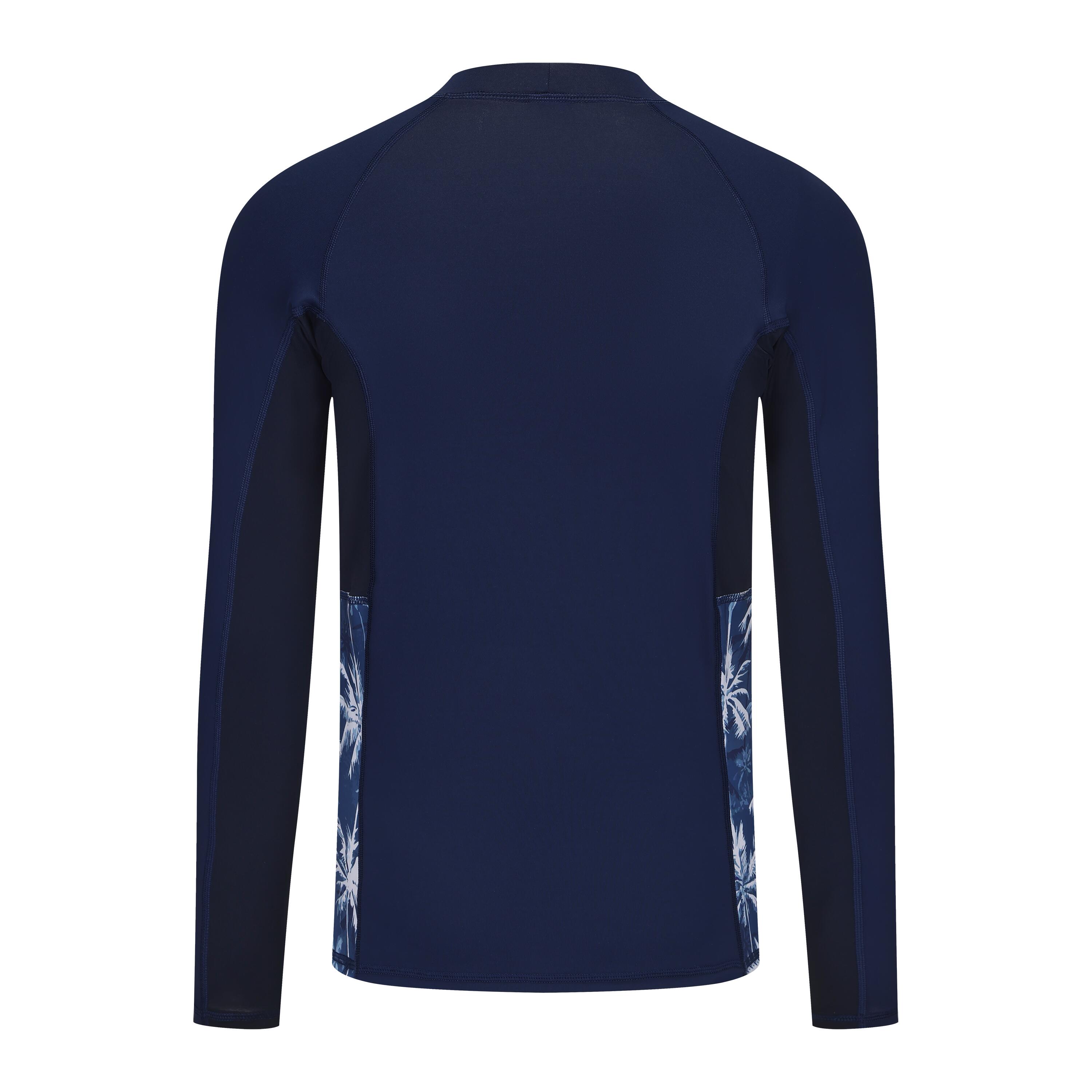 Men’s surfing UV protection top -DENIM PALM