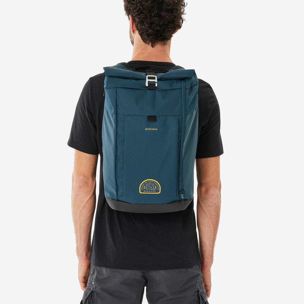 Sac à dos de randonnée 23L, NH500 Escape Rolltop vert foncé