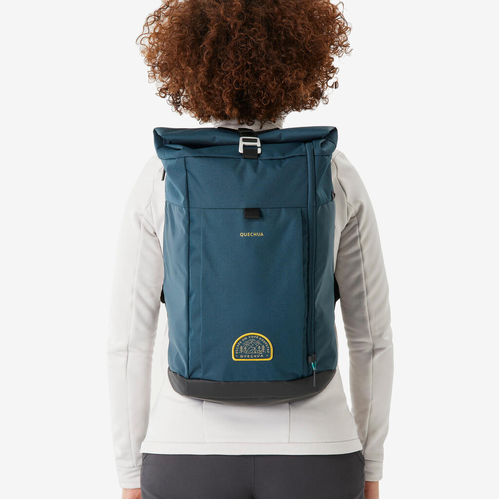 Sac à dos de randonnée 23L, NH500 Escape Rolltop vert foncé