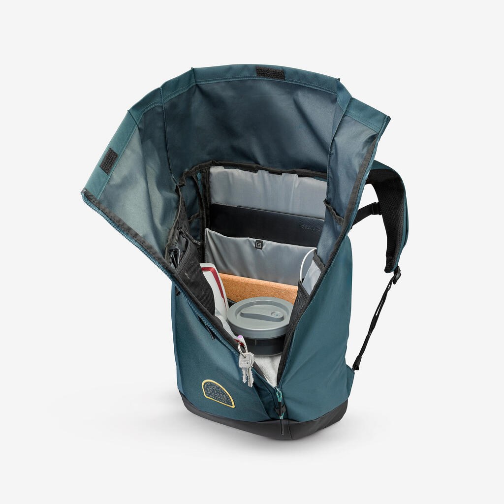 Sac à dos de randonnée 23L, NH500 Escape Rolltop vert foncé