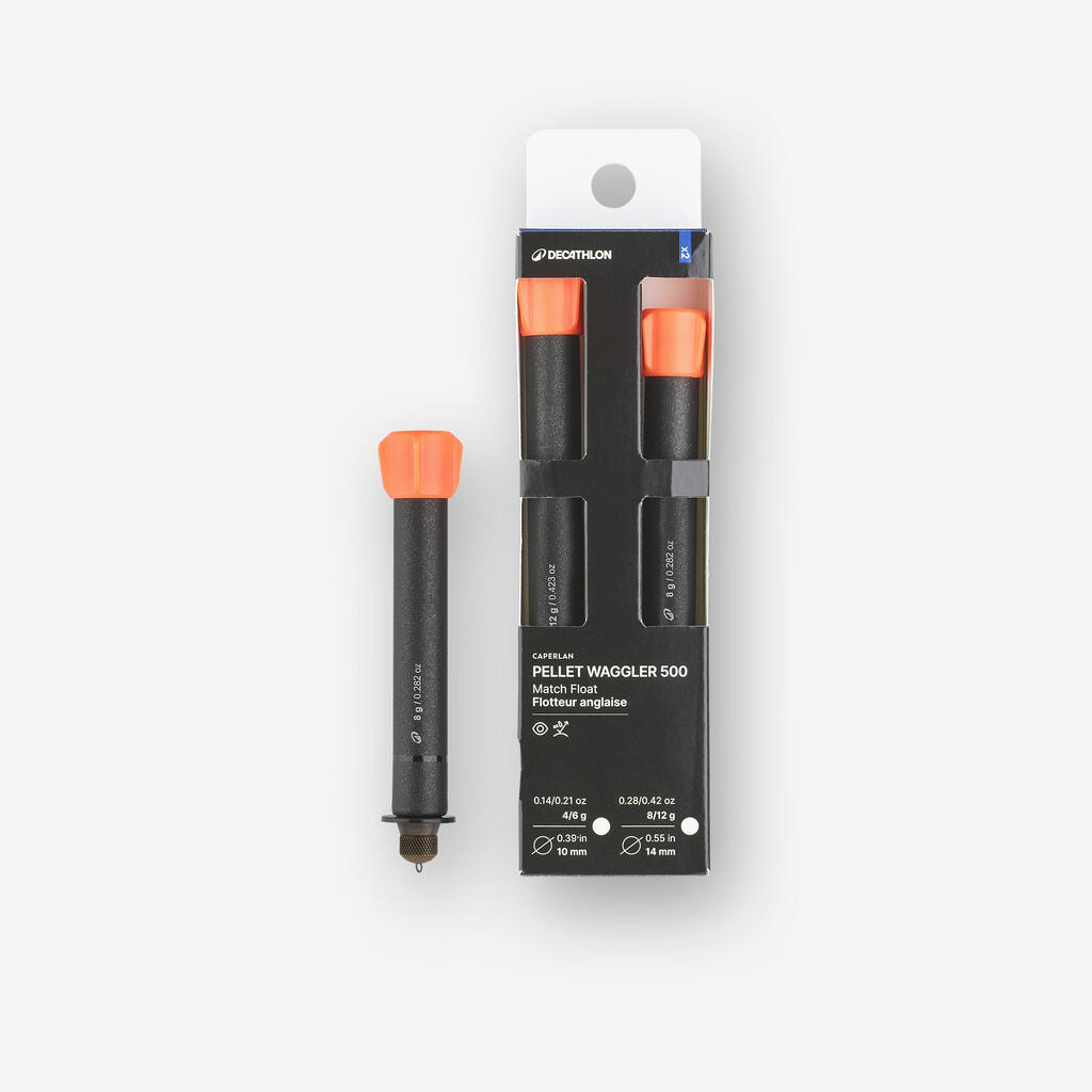 Komplet 2 plovcev za pelete 500 8 g 12 g za krapolov