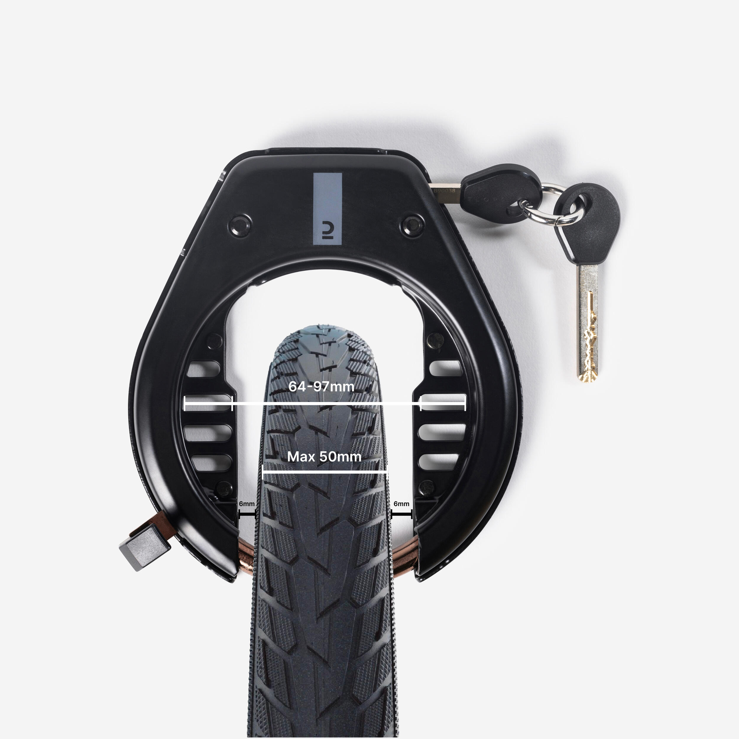 Bike Frame Lock - 900 - DECATHLON