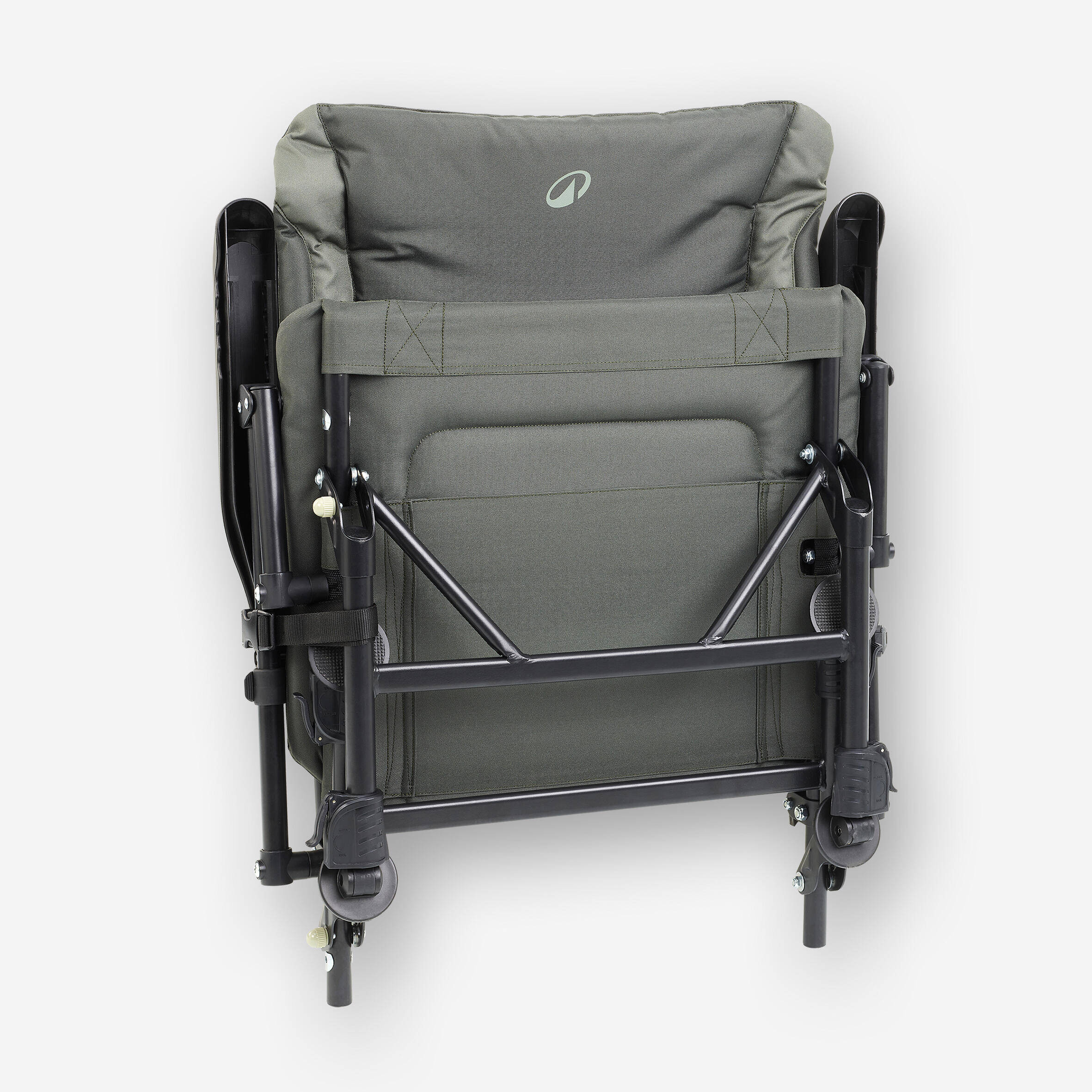 Carp Fishing Levelchair 500 Compact and Foldable Supports up to 110 Kg - Green -  3