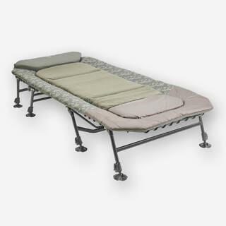 Carp Fishing Bedchair 900 Compact and Foldable Supports up to 140 Kg - Green