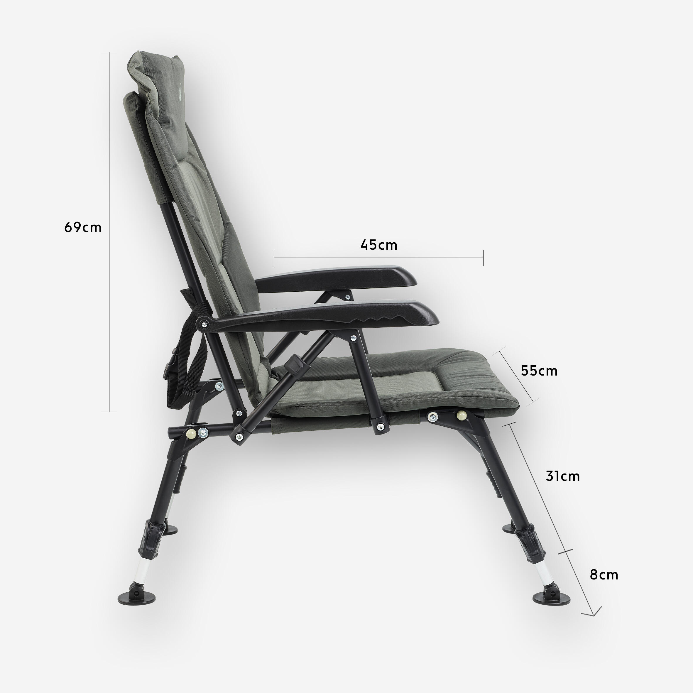 Chaise pour pêche de la carpe - Fullbreak levelchair - CAPERLAN