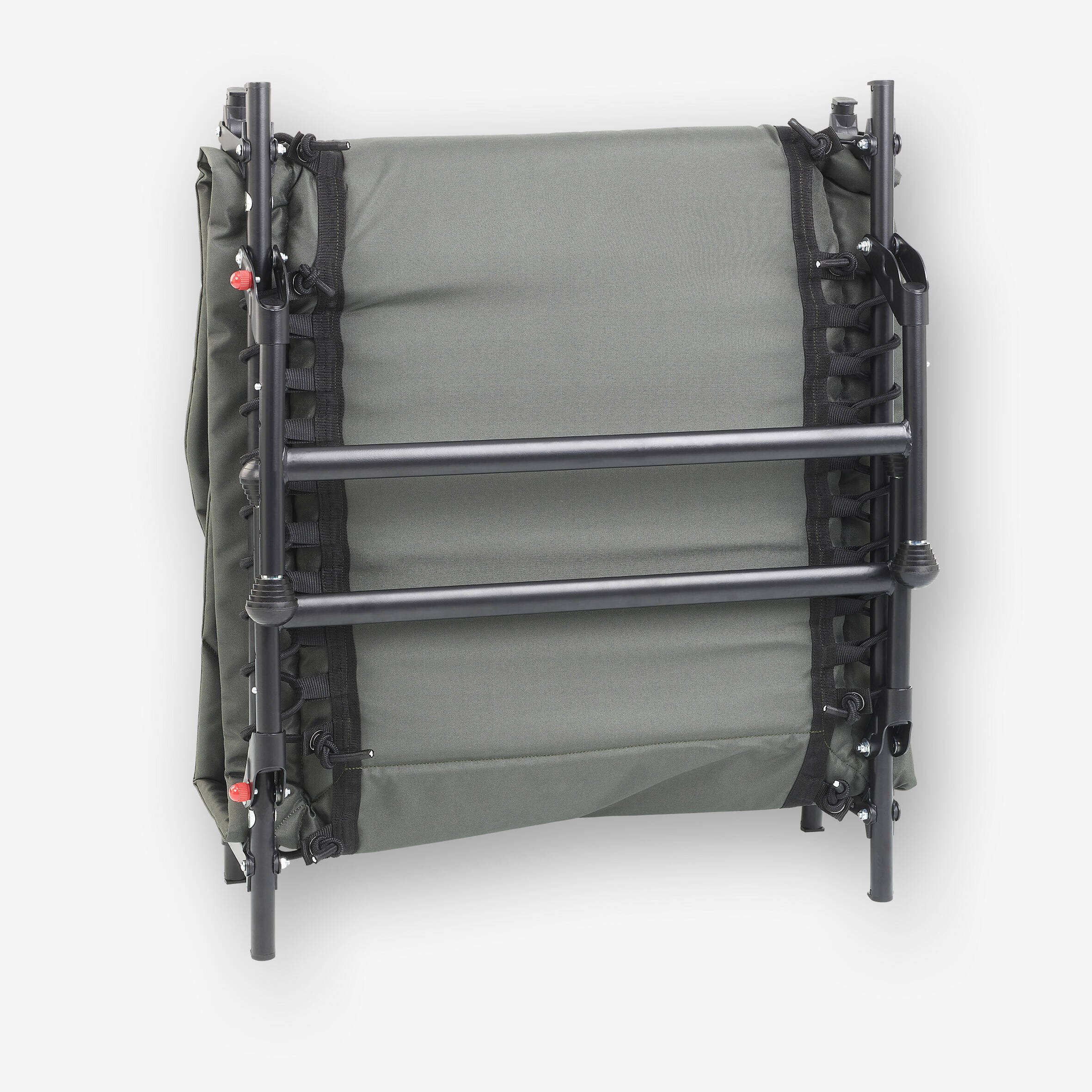 Carp Fishing Bedchair 100 Compact and Foldable Supports up to 110 Kg - Grey -  5