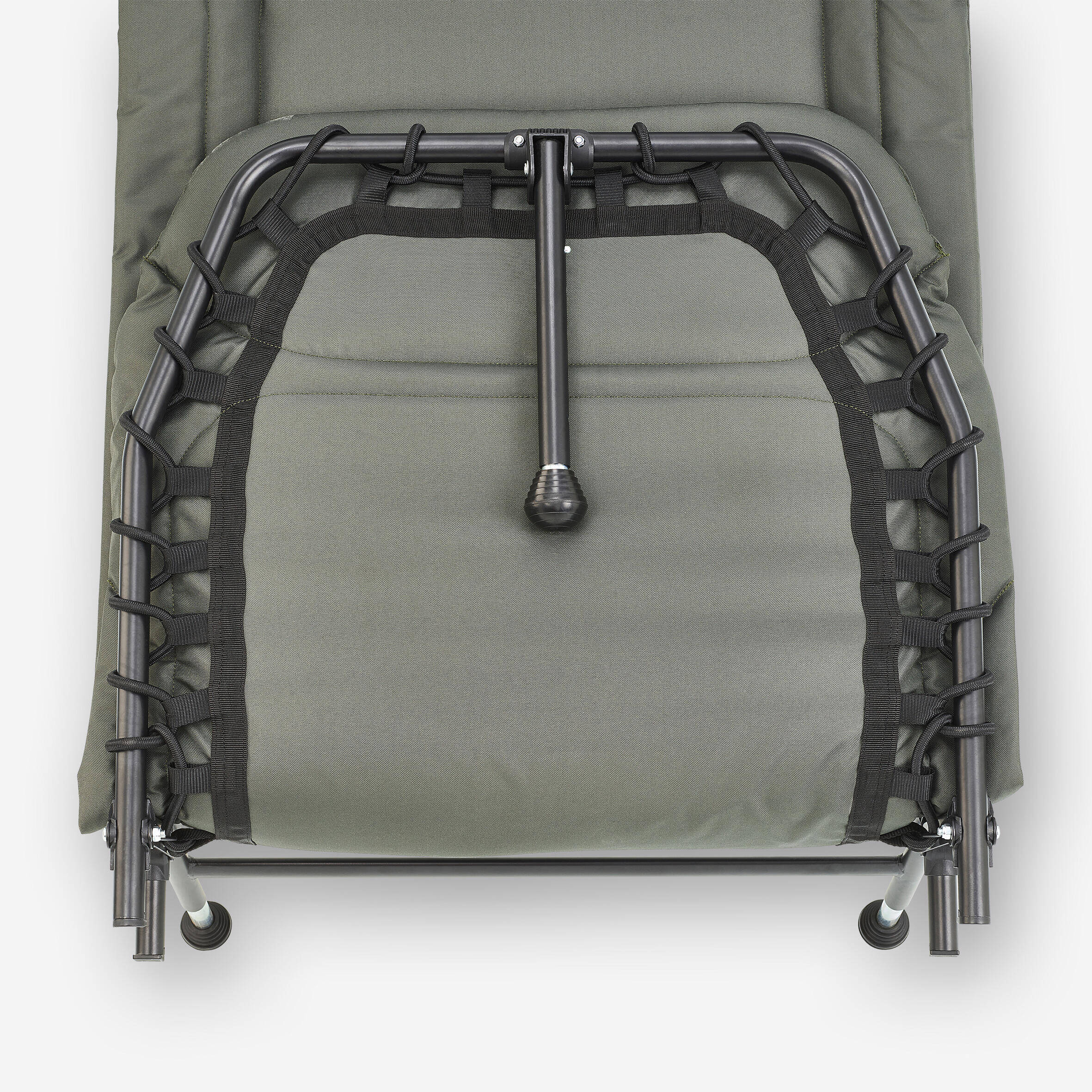 Carp Fishing Bedchair 100 Compact and Foldable Supports up to 110 Kg - Grey -  4