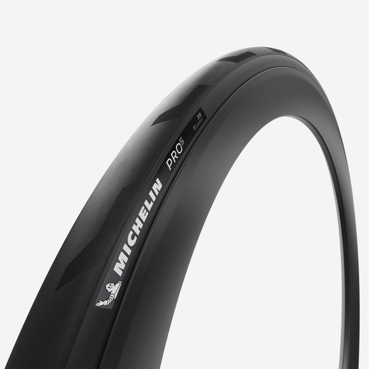 Pneu route tringle souple Tubeless Ready - Michelin Pro 5 700x28 noir