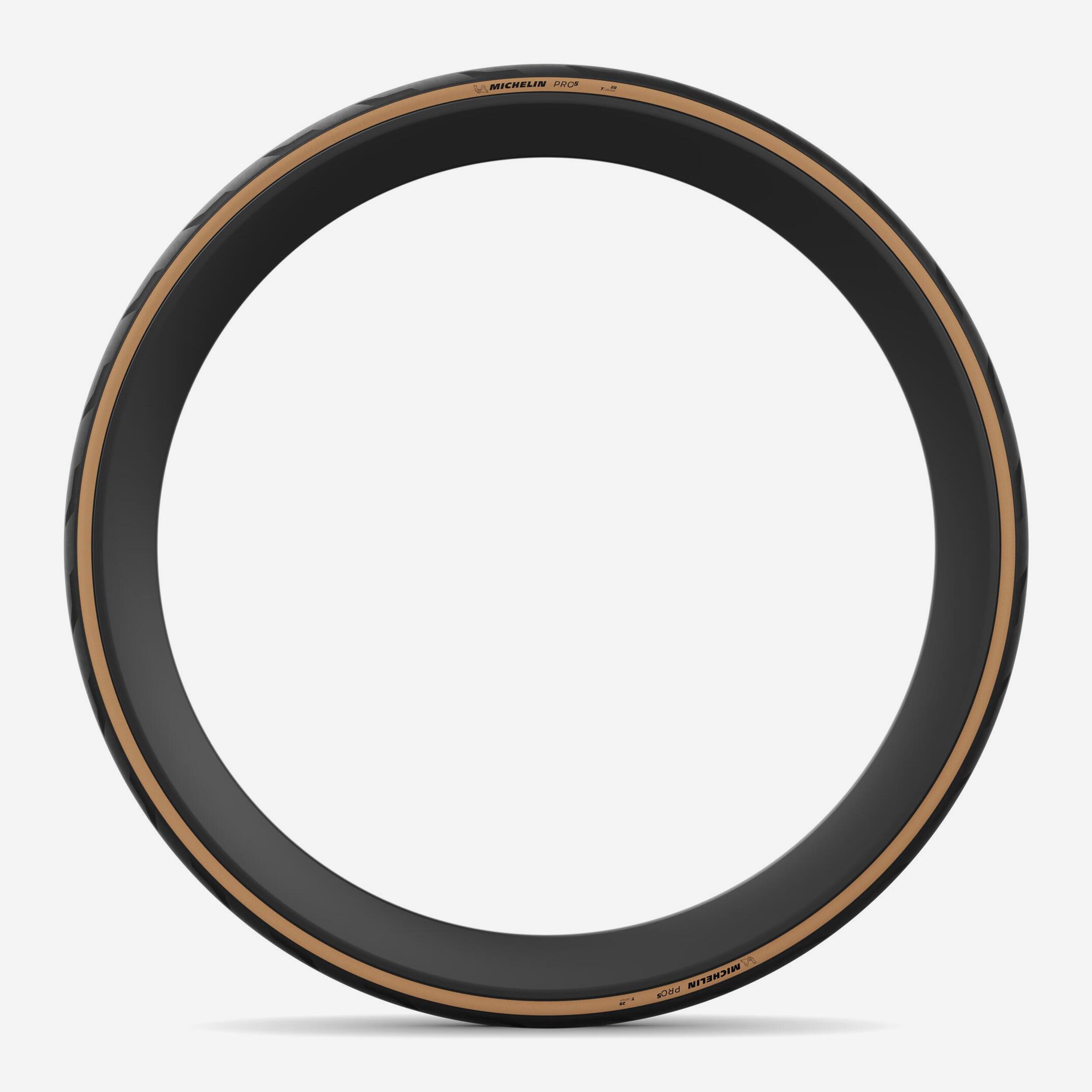 Pneu route tringle souple Tubeless Ready-Michelin Pro 5 700X28 Classic 5/5