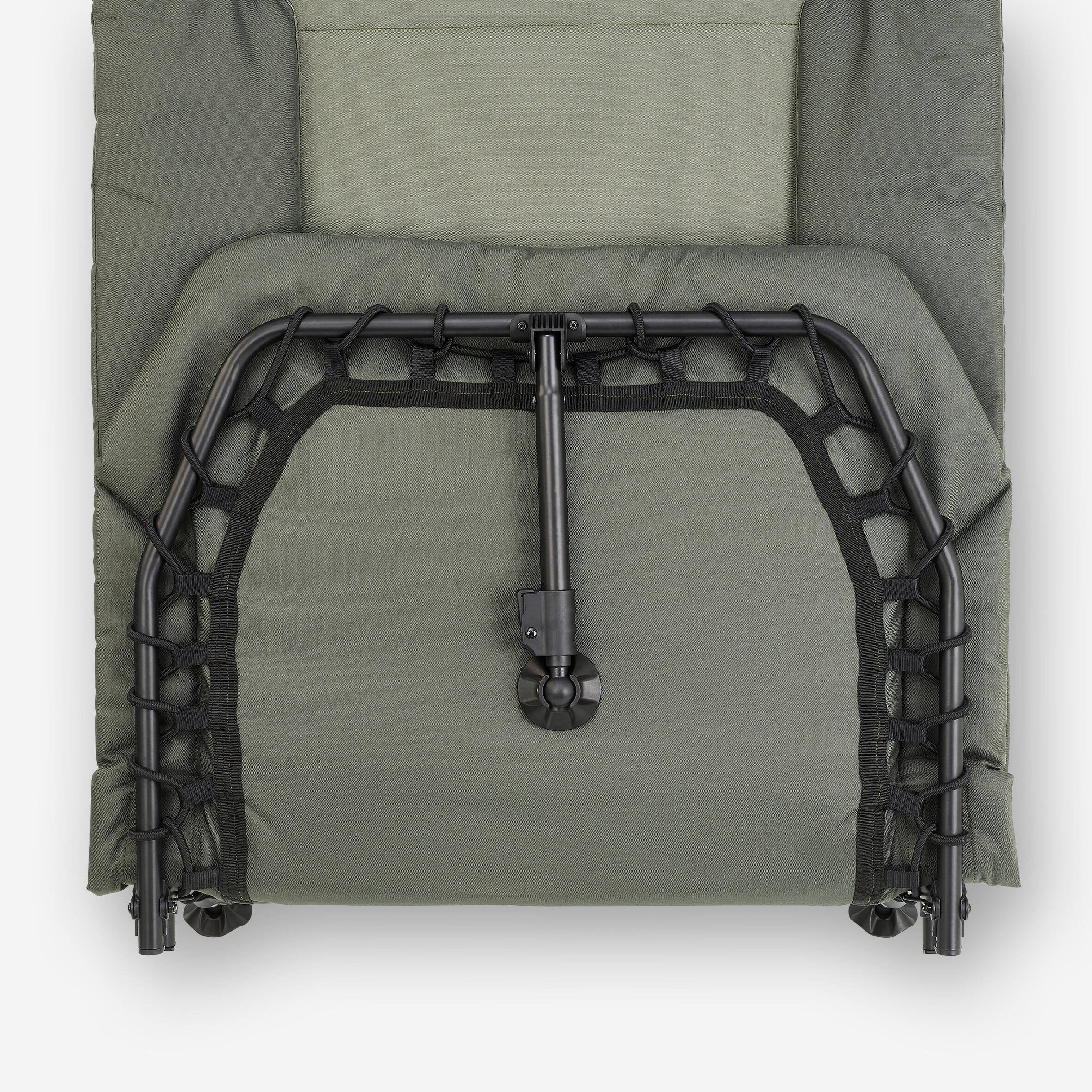 Carp Fishing Bedchair 500 Compact and Foldable Supports up to 110 Kg - Green -  5