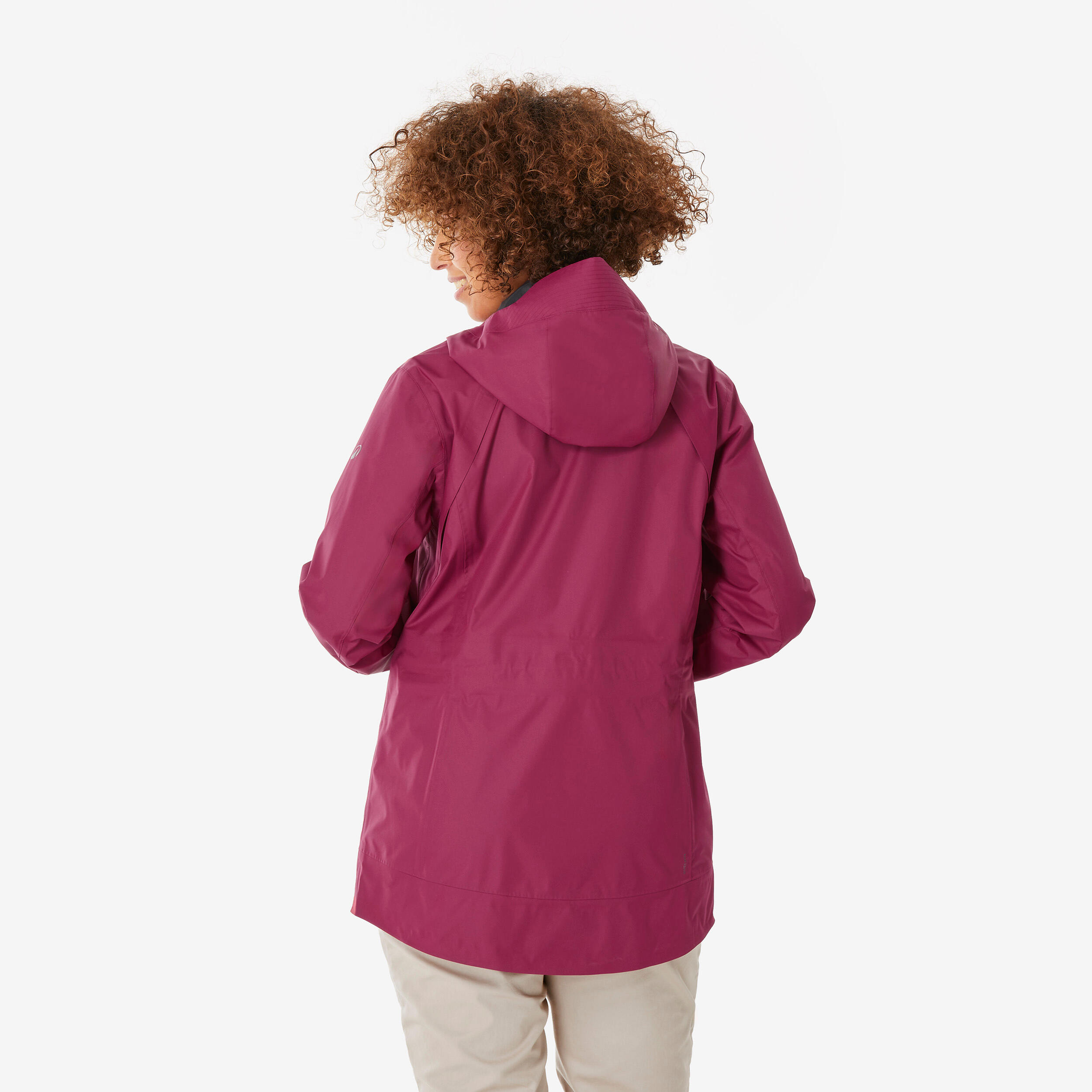 Women's Hiking Waterproof Jacket NH500 - Purple
