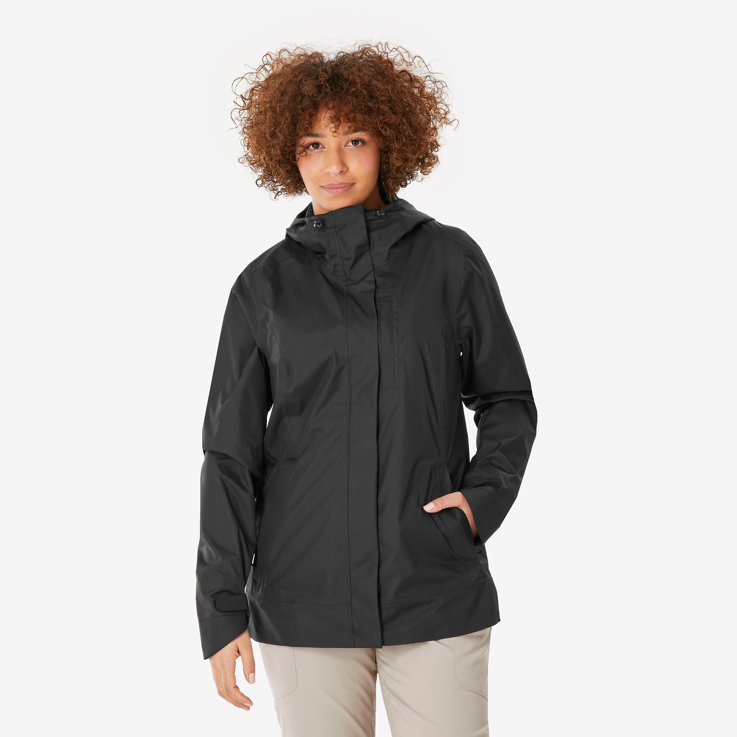 Veste de randonnée imperméable femme NH500 QUECHUA