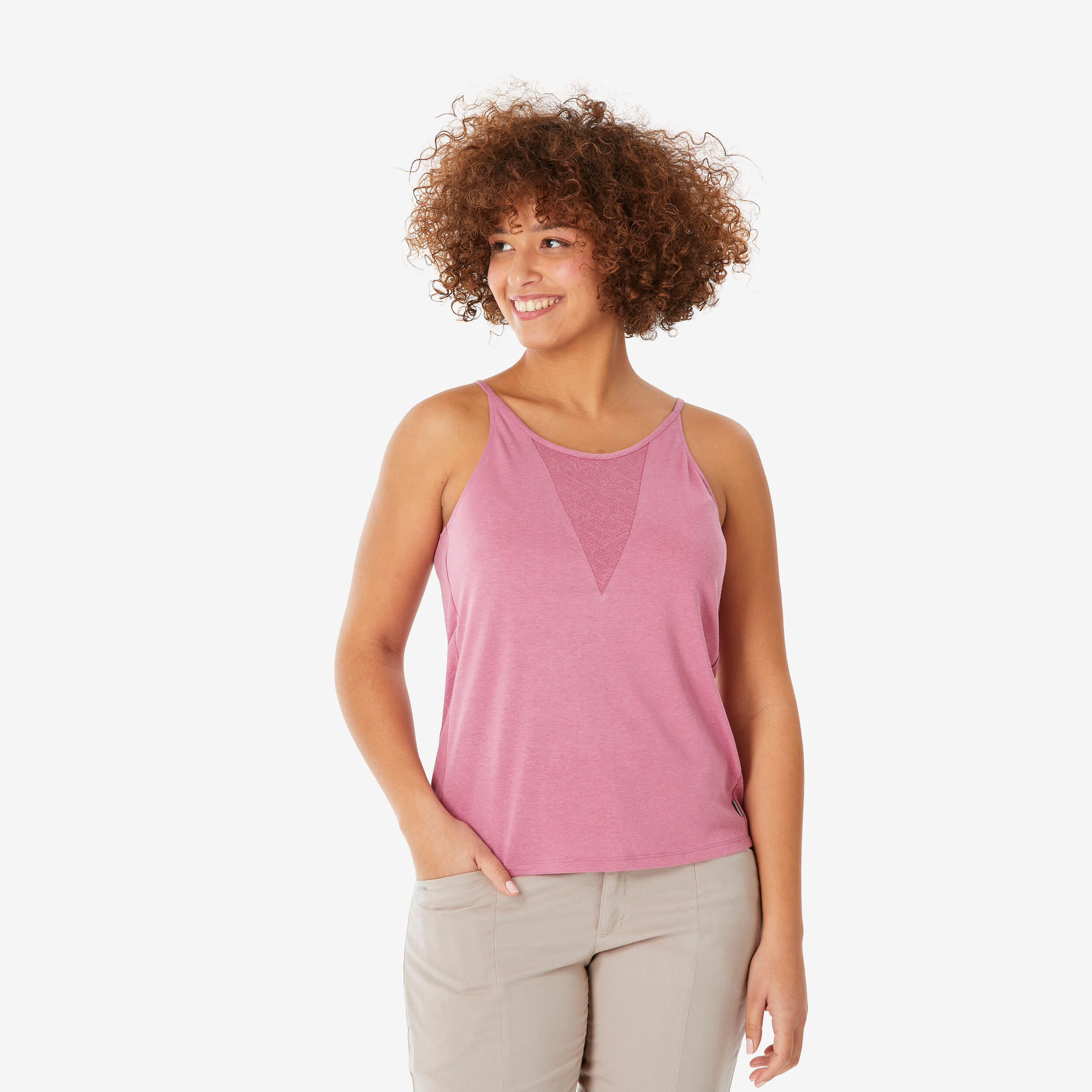 QUECHUA Wandertop Damen ‒ NH500 lila | 03608392180743 QUECHUA Wandertop Damen ‒ NH500 lila | 03608392180743