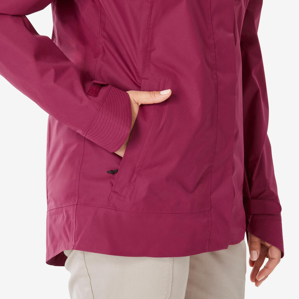 Wanderjacke Damen wasserdicht - NH500 violett